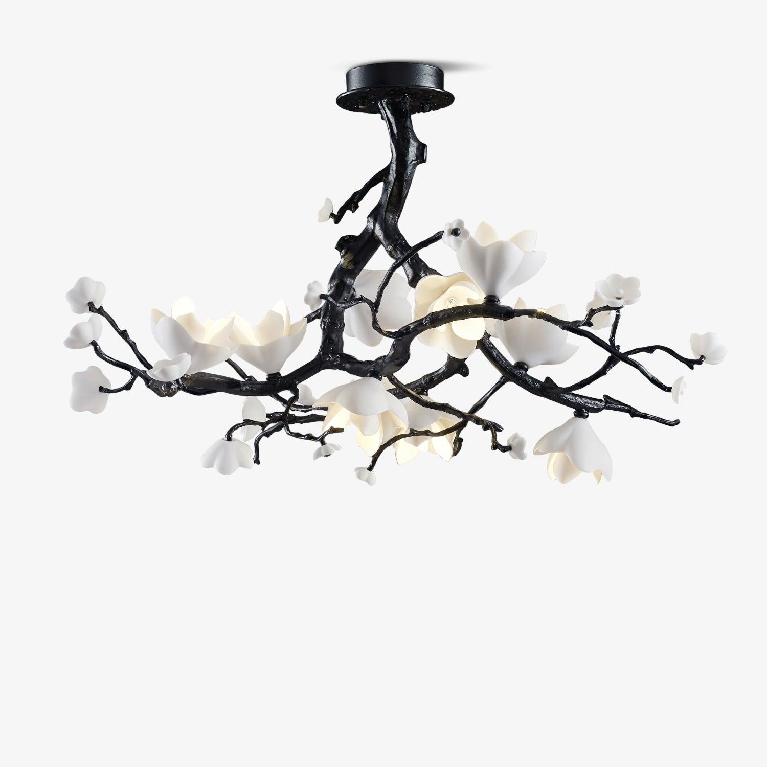 LustraPendelleuchte Schwarz Kupfer Baum Wilde Früchte-Letslighting
