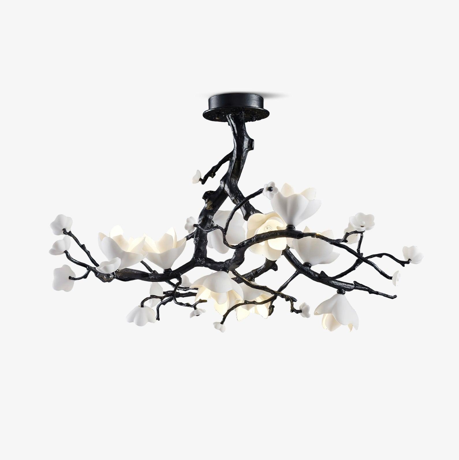LustraPendelleuchte Schwarz Kupfer Baum Wilde Früchte-Letslighting