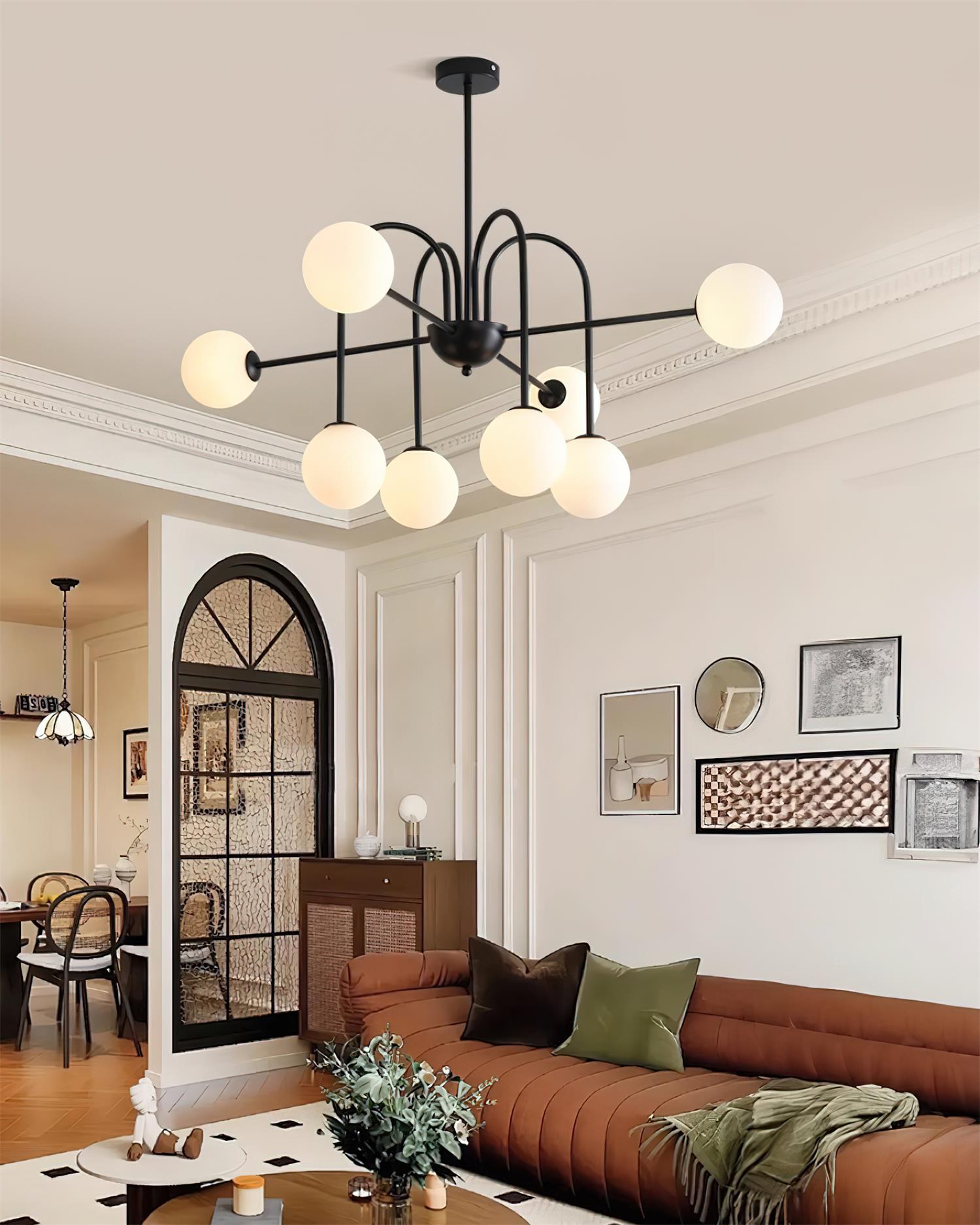 Tatum Minimalistischer Glas-Kronleuchter-Letslighting
