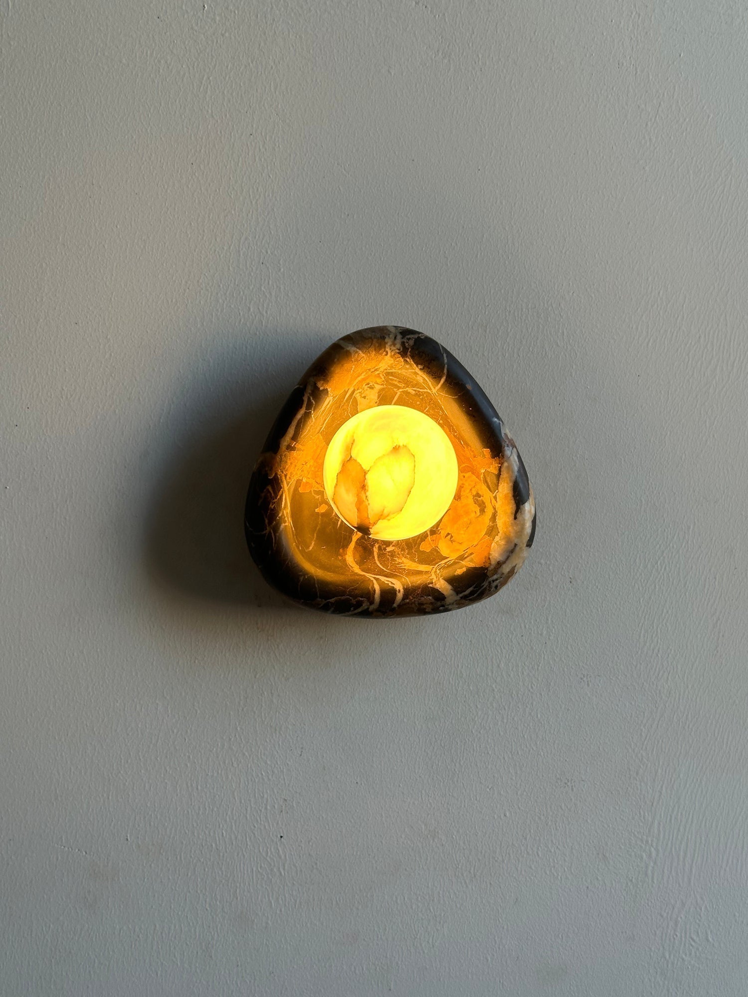 Ostruvyu Modern Minimalist Black Pearl Marble Wall Lamp - Letslighting
