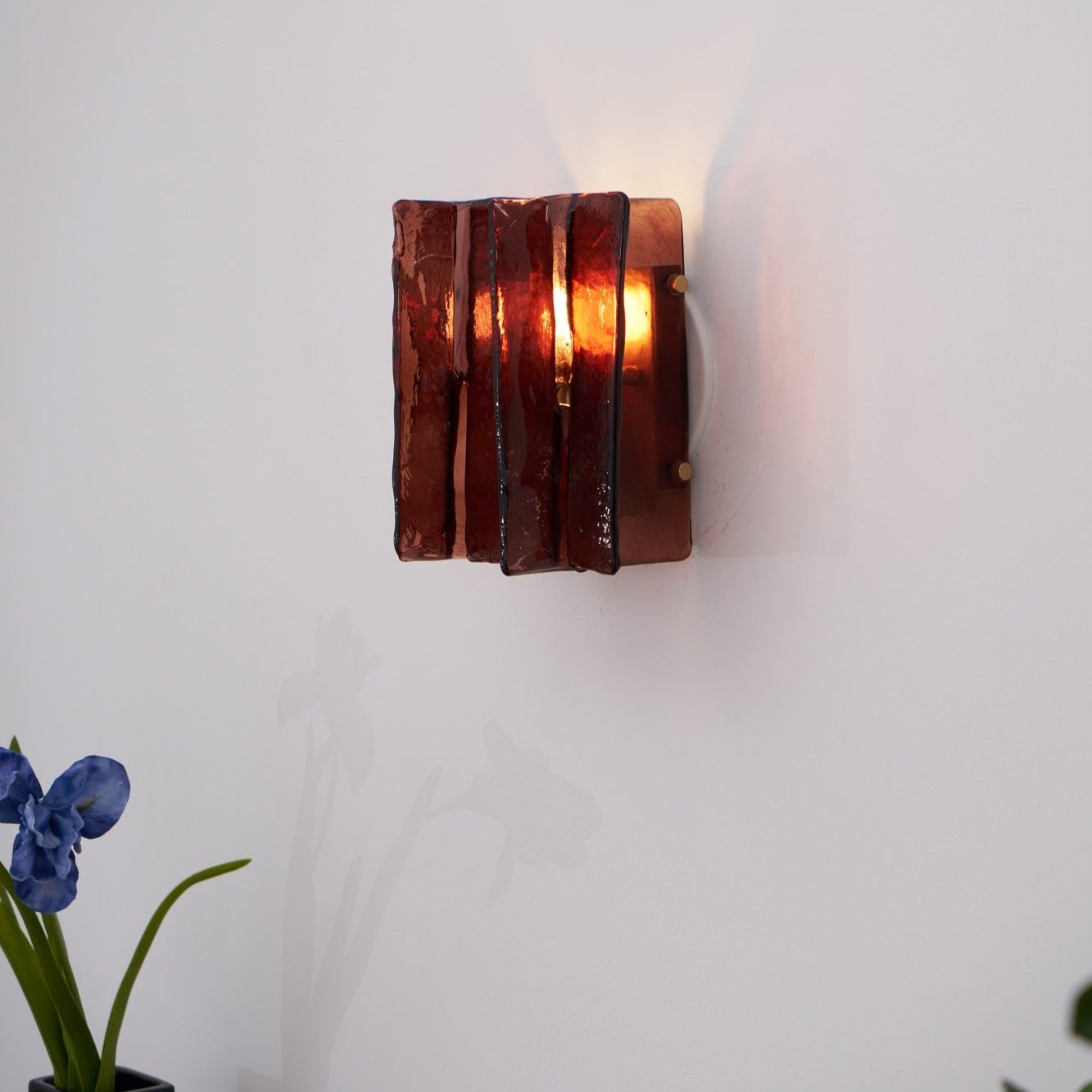 Solanic Minimalistische Glas Kunst Wandleuchte-Letslighting