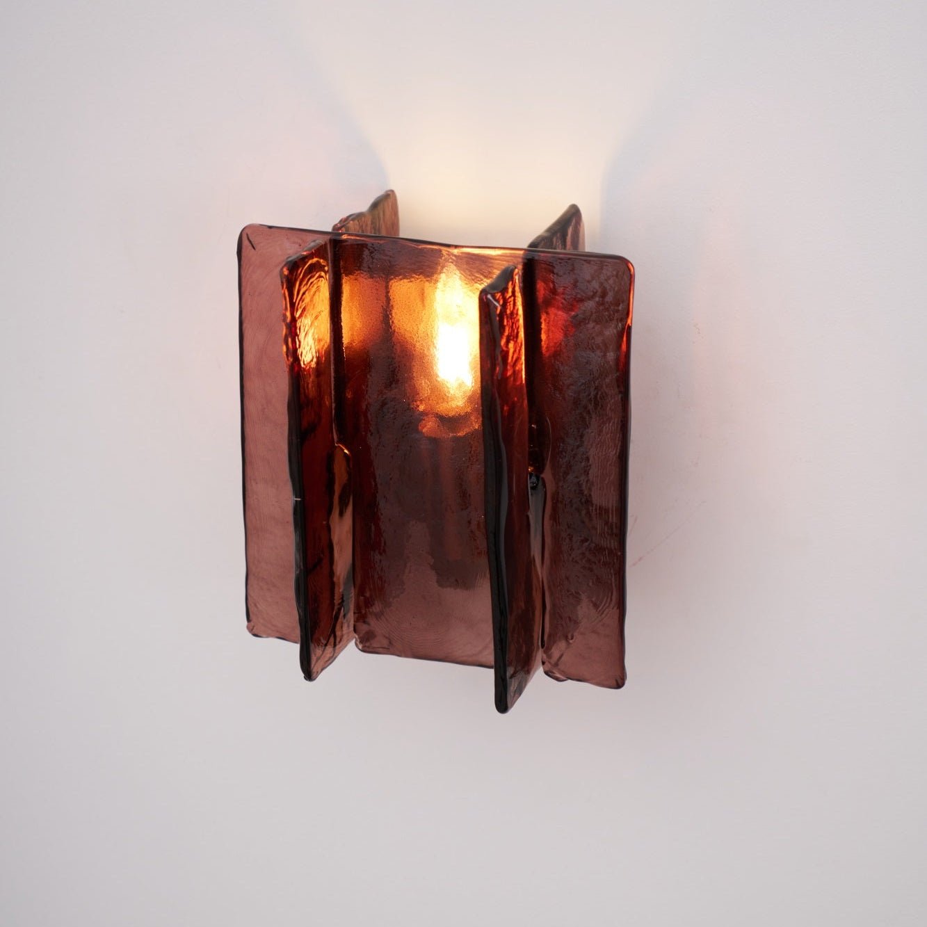 Solanic Minimalistische Glas Kunst Wandleuchte-Letslighting