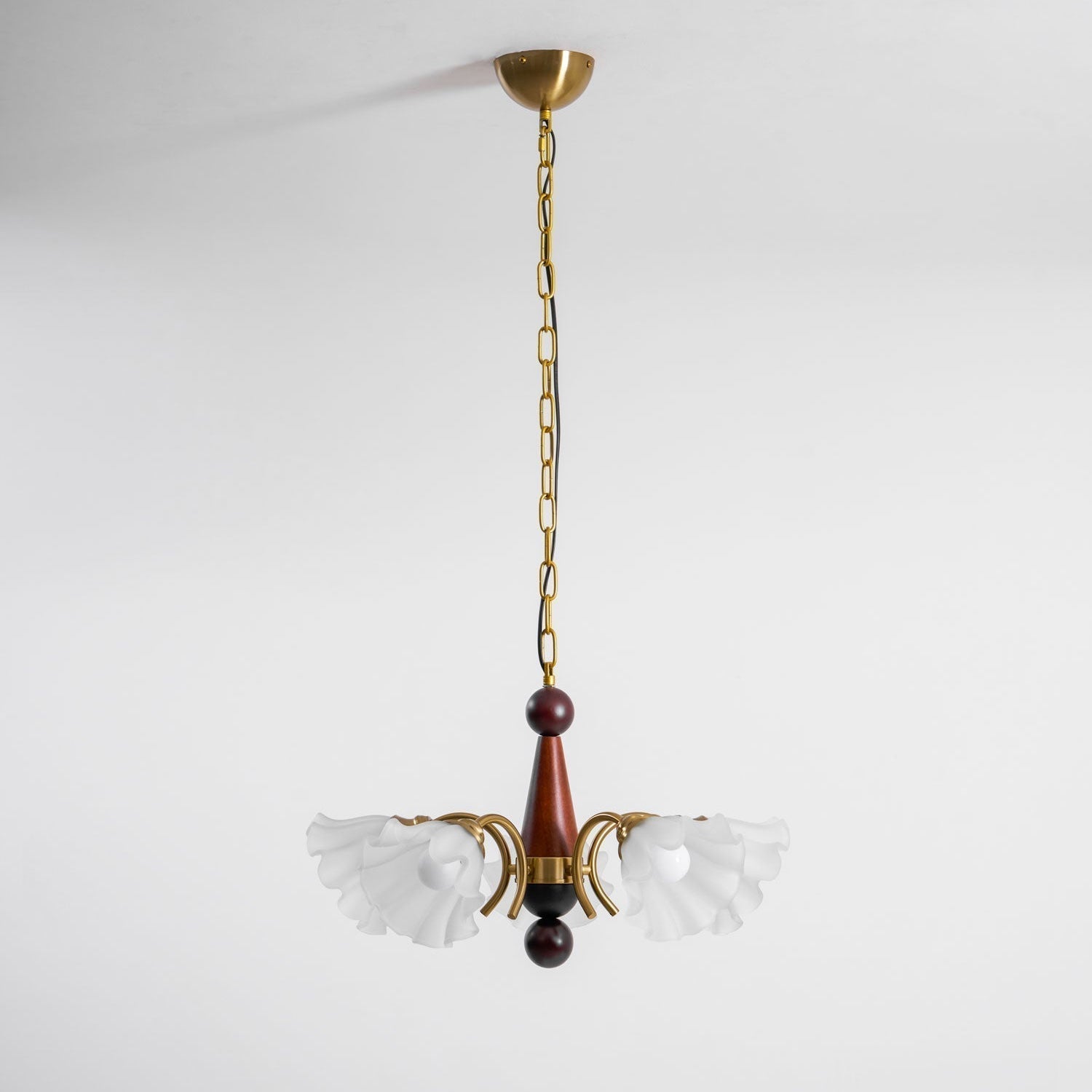 Ilvinan Traditionelle Eleganz Holz Glas Kronleuchter-Letslighting