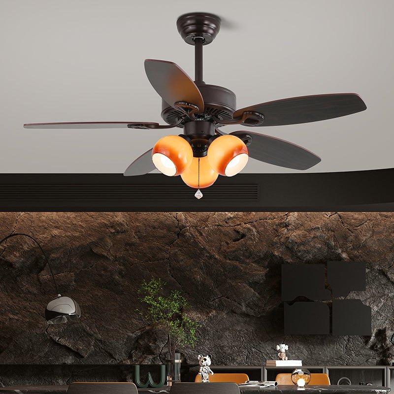 Elora Vintage Deckenventilatorleuchte, Modell H, Durchmesser 107cm