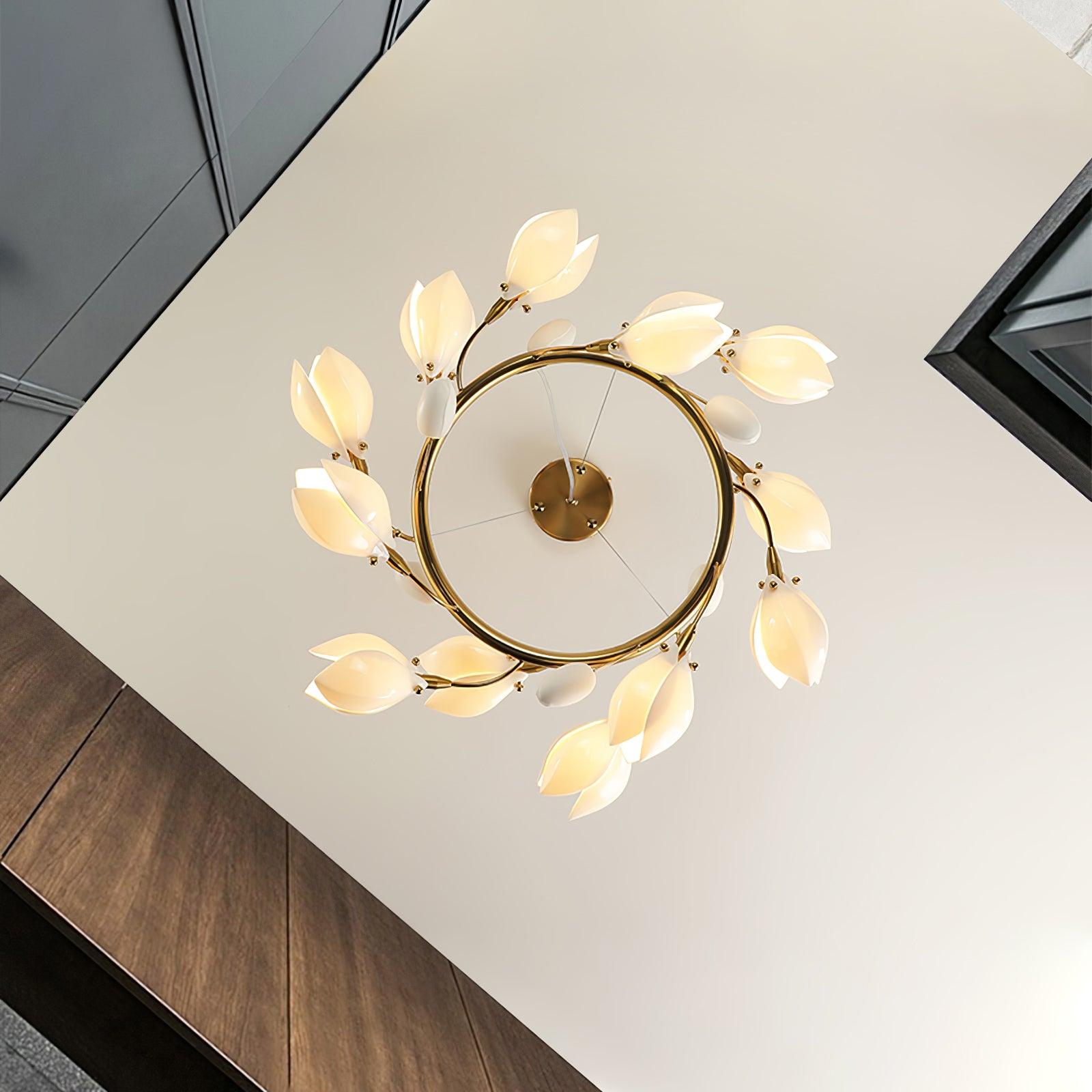 Porzellan Premium Eleganz Keramik Kronleuchter-Letslighting