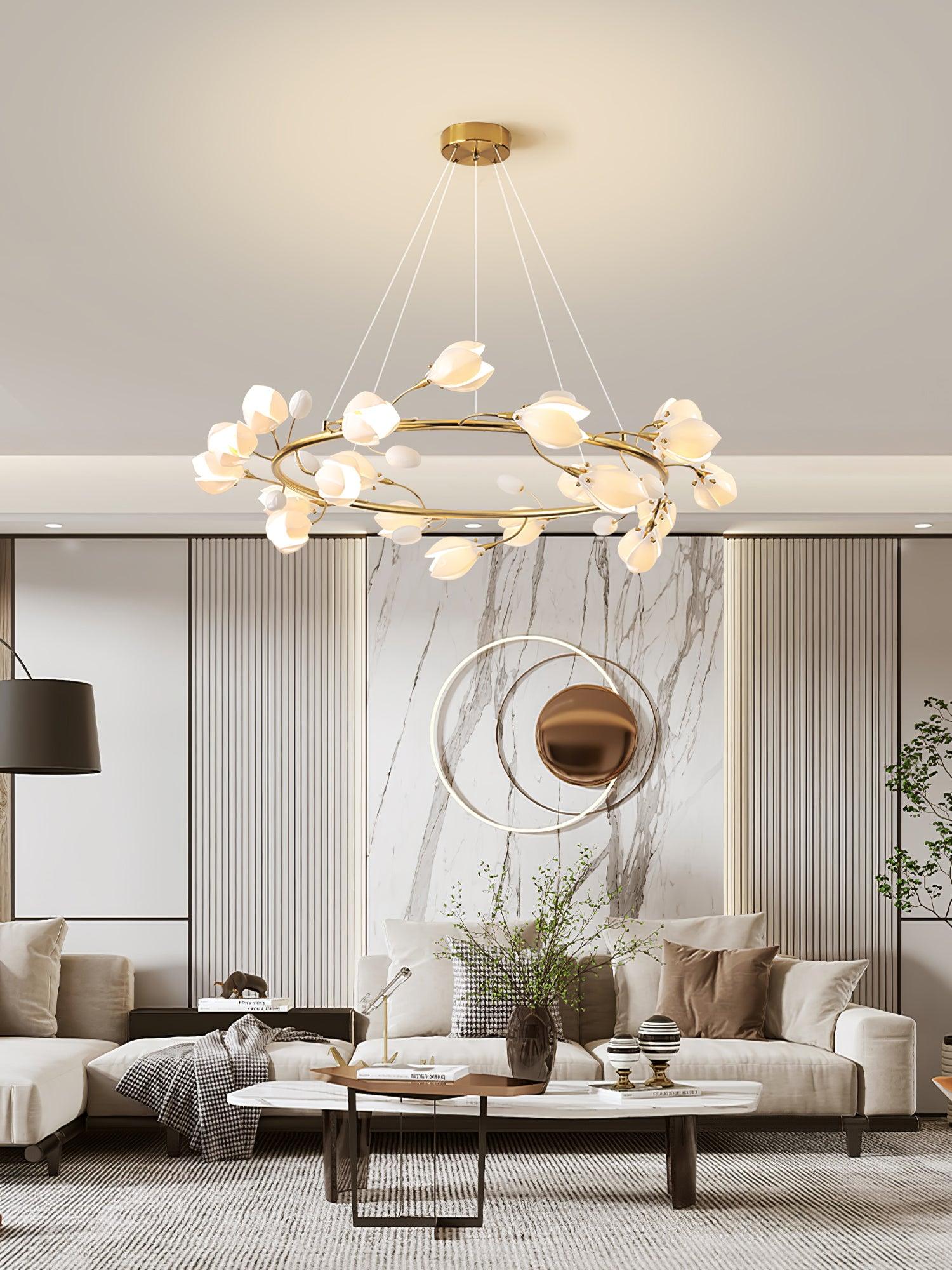 Porzellan Premium Eleganz Keramik Kronleuchter-Letslighting