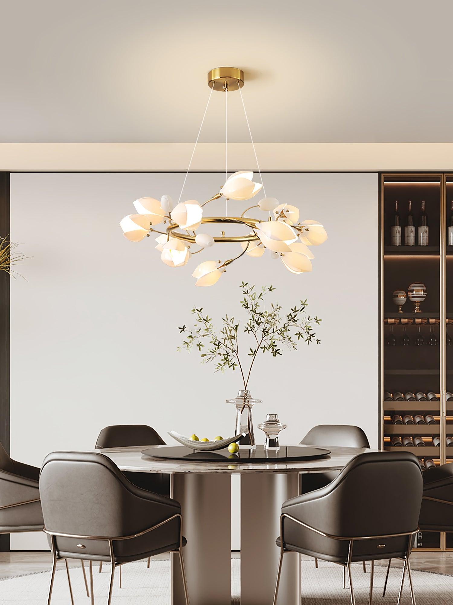 Porzellan Premium Eleganz Keramik Kronleuchter-Letslighting