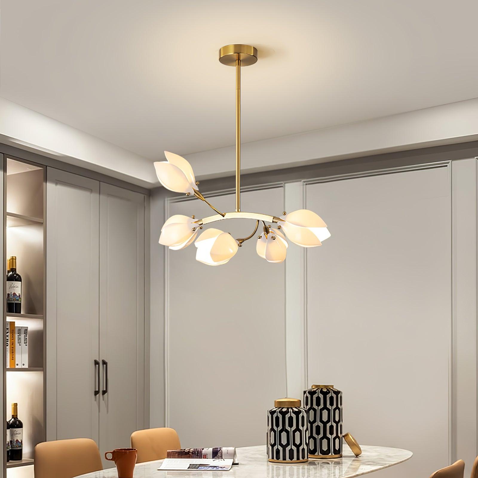 Porzellan Premium Eleganz Keramik Kronleuchter-Letslighting