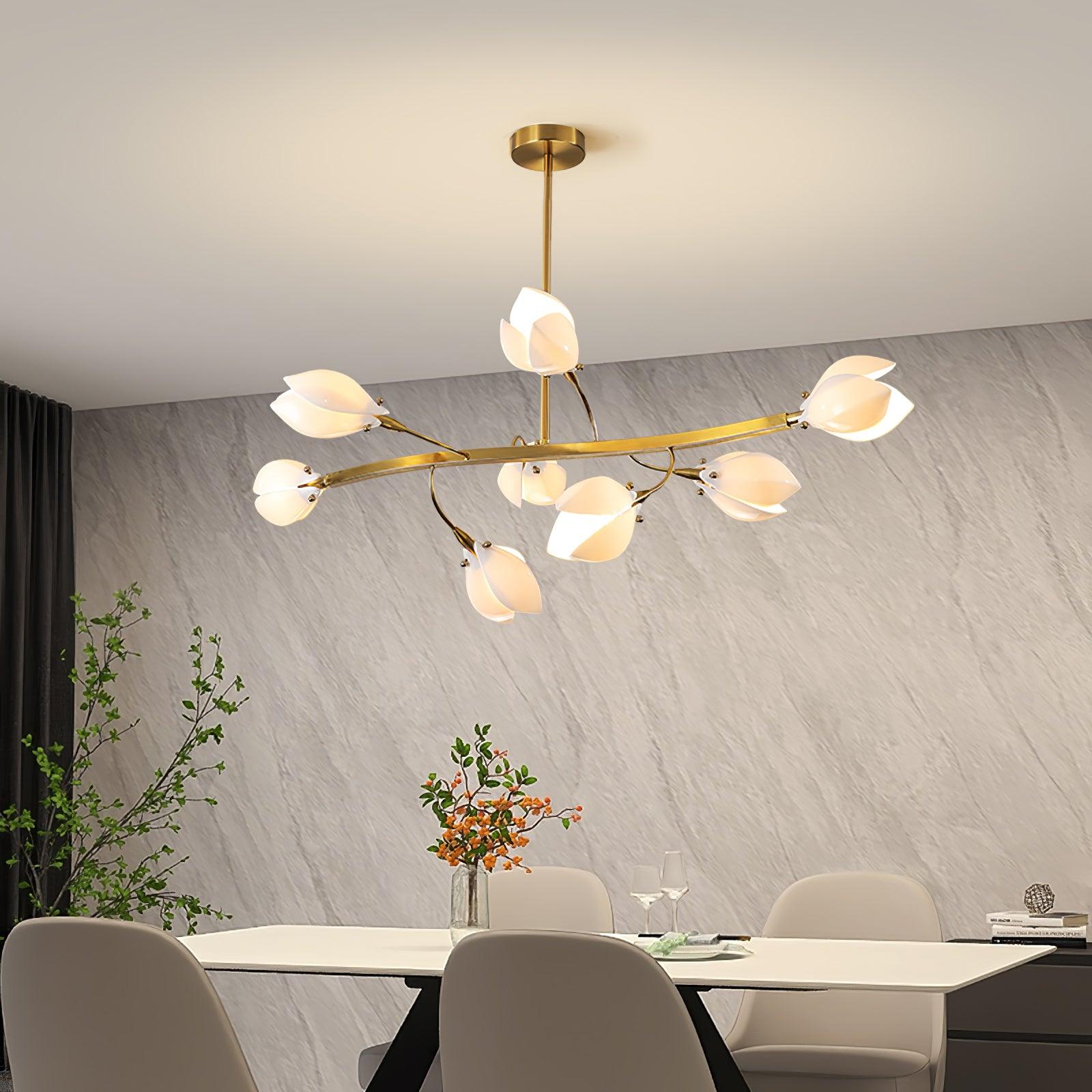 Porzellan Premium Eleganz Keramik Kronleuchter-Letslighting