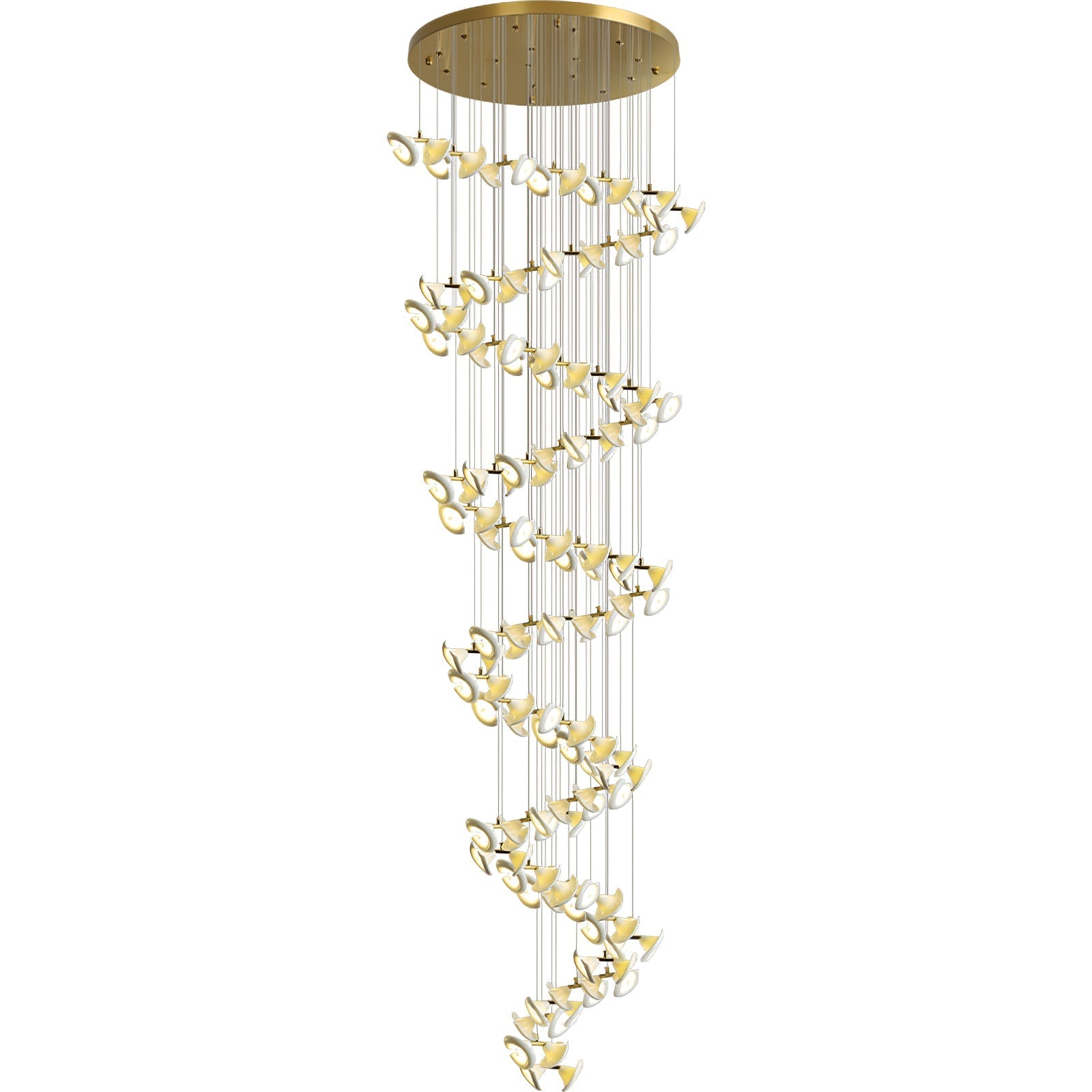 Ernoreth Art-Deco-Keramik-Kronleuchter-Letslighting