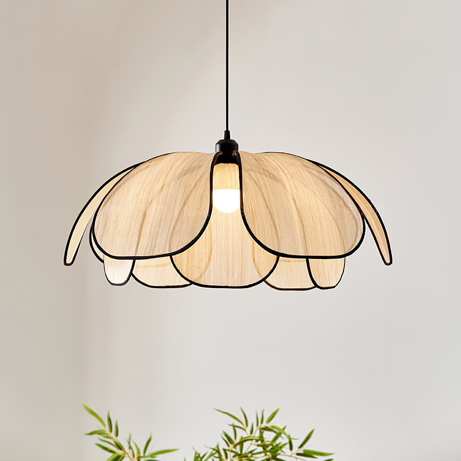 Elthaus Blütenblatt Faser Pendelleuchte-Letslighting