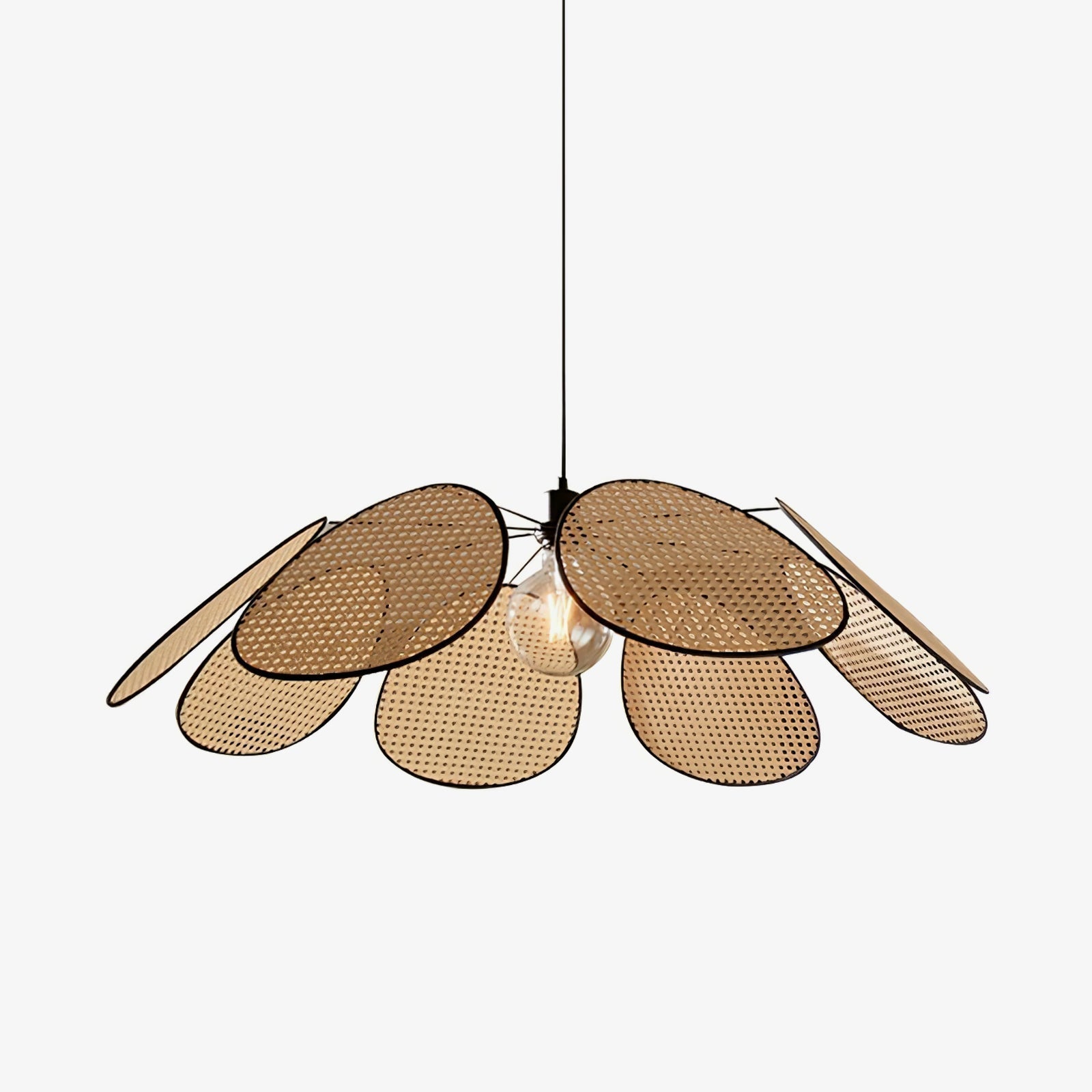 Orvara Blossom Petal Rattan Pendant Lamp-Letslighting
