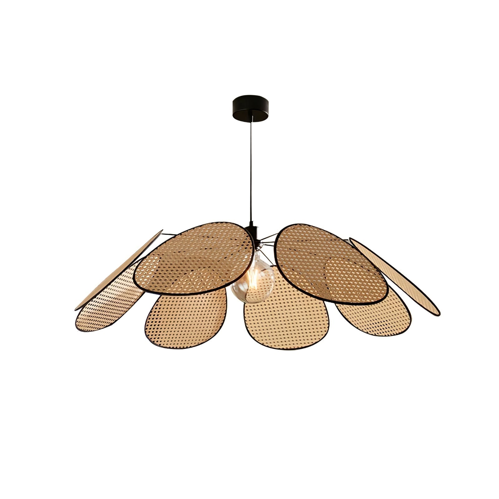 Orvara Blossom Petal Rattan Pendant Lamp-Letslighting
