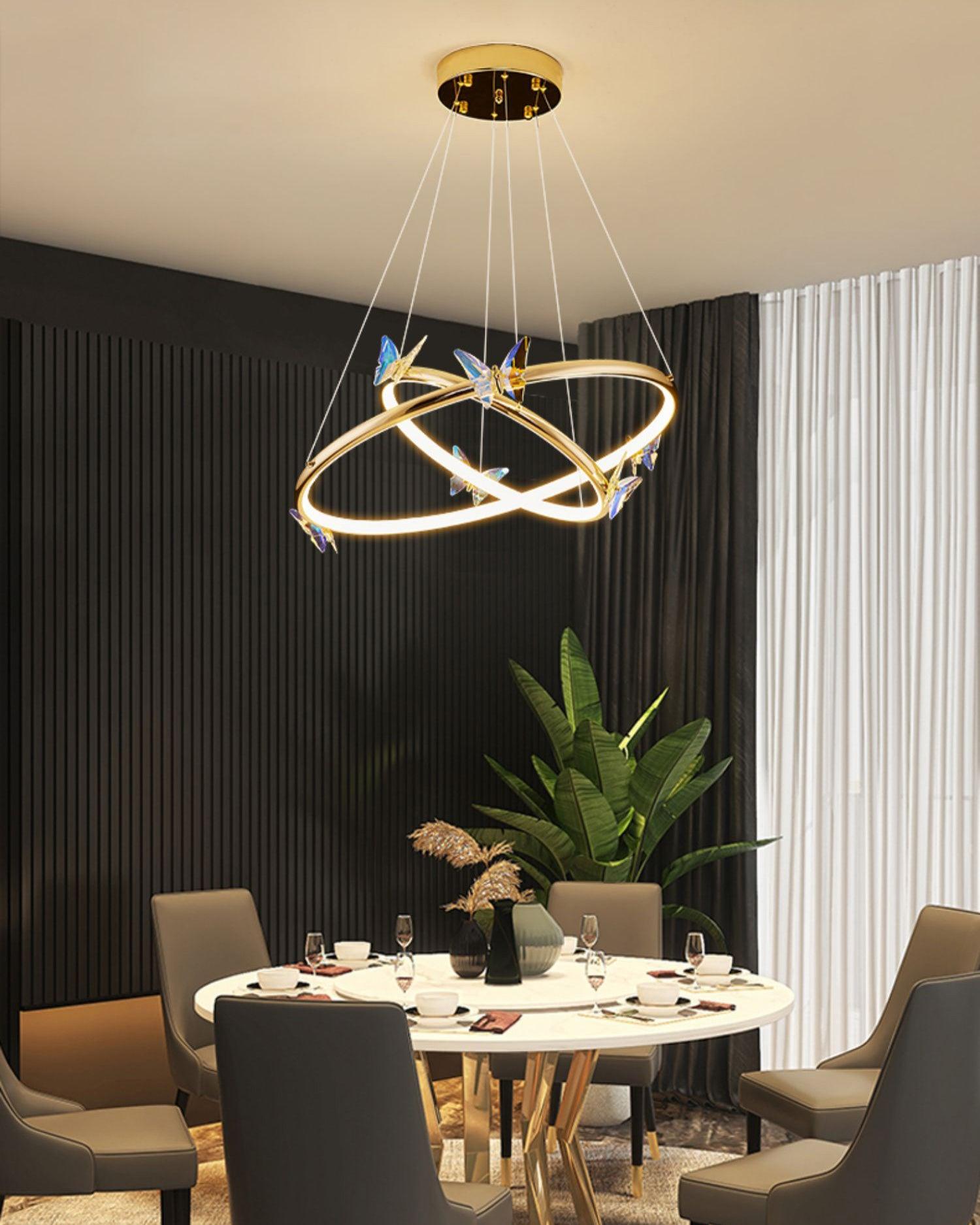 Lustra Kronleuchter Schmetterling Kristall Ring Elegant-Letslighting