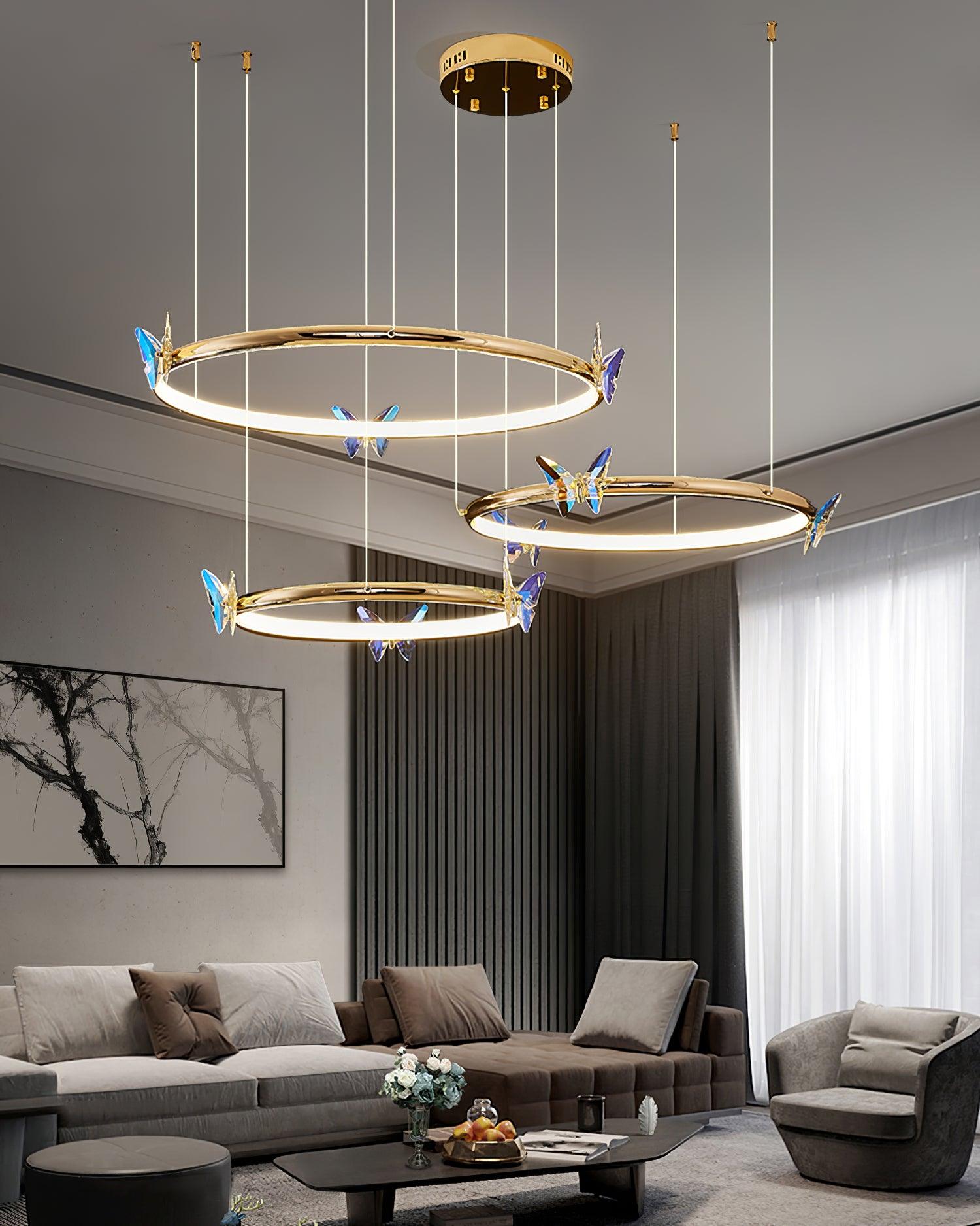 Lustra Kronleuchter Schmetterling Kristall Ring Elegant-Letslighting