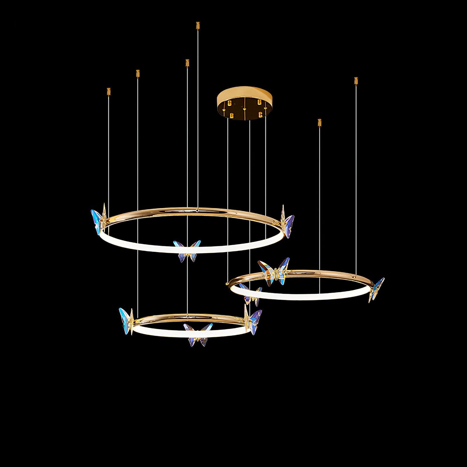 Lustra Kronleuchter Schmetterling Kristall Ring Elegant-Letslighting