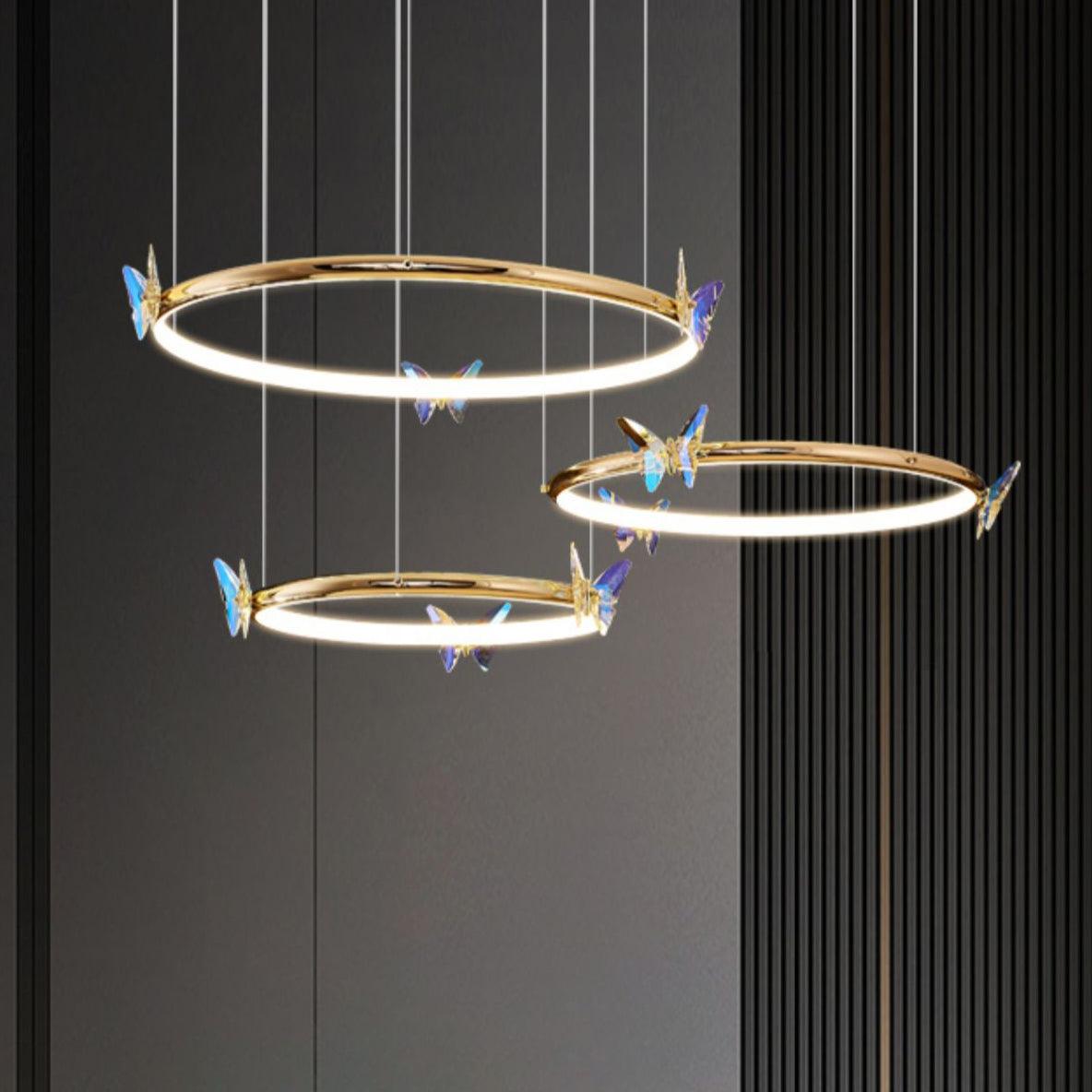 Lustra Kronleuchter Schmetterling Kristall Ring Elegant-Letslighting