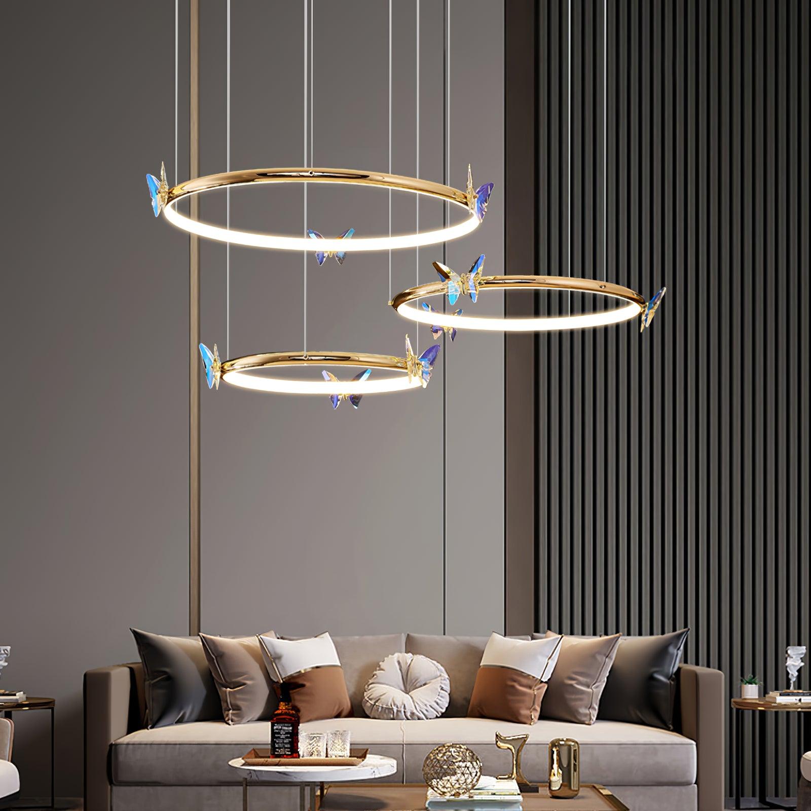 Lustra Kronleuchter Schmetterling Kristall Ring Elegant-Letslighting