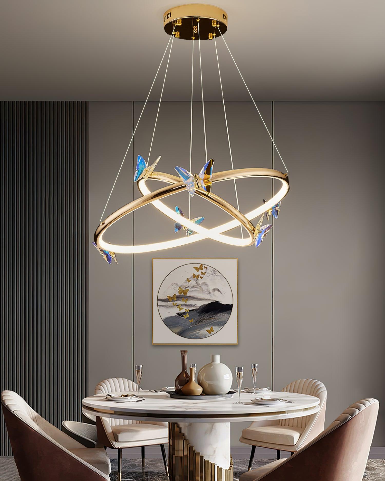 Lustra Kronleuchter Schmetterling Kristall Ring Elegant-Letslighting