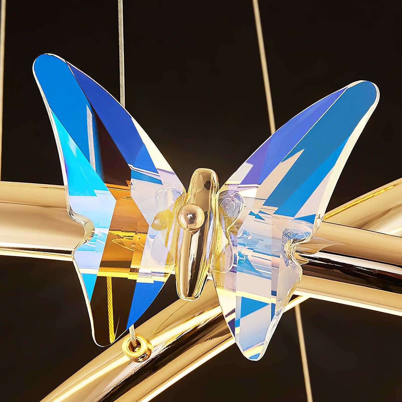 Lustra Kronleuchter Schmetterling Kristall Ring Elegant-Letslighting