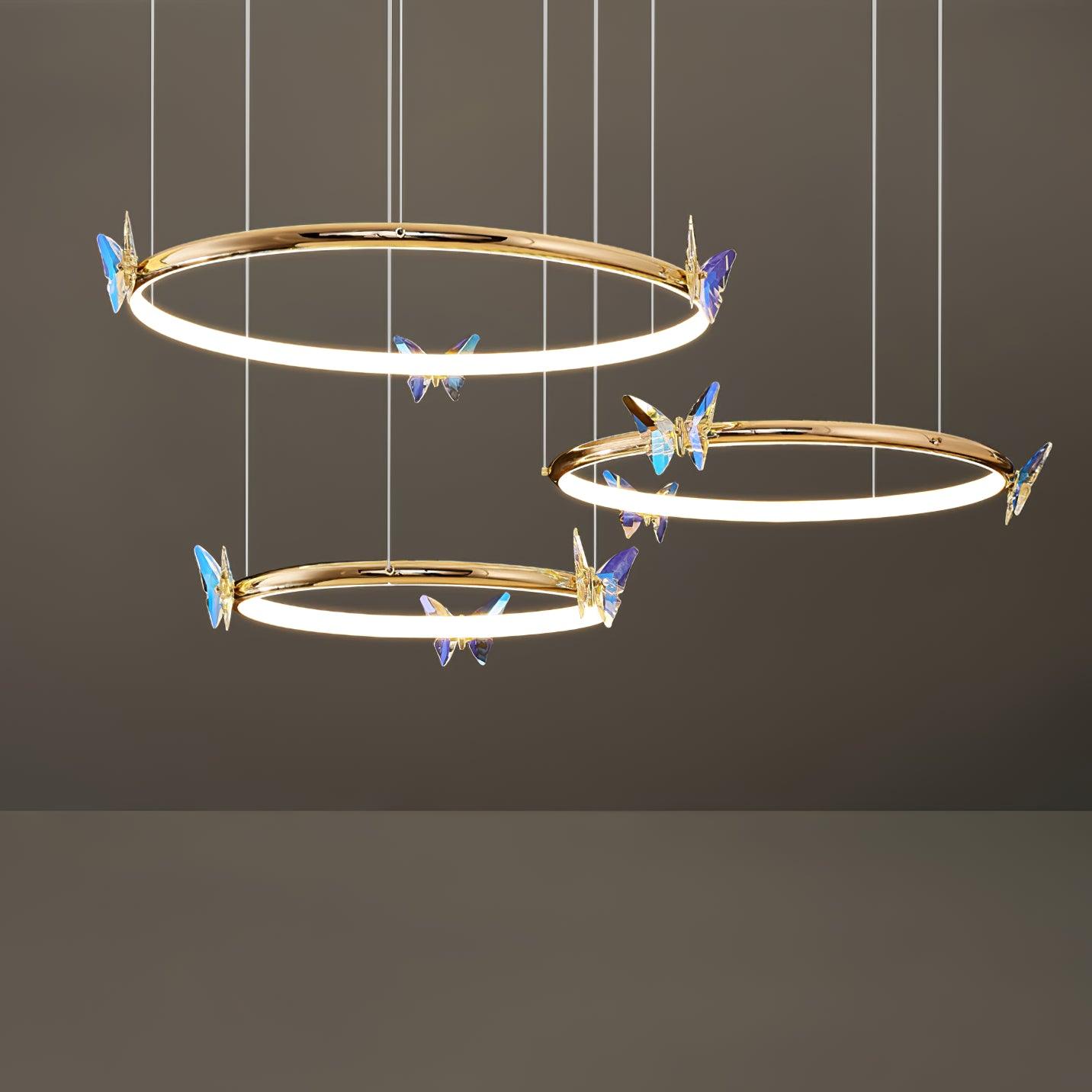 Lustra Kronleuchter Schmetterling Kristall Ring Elegant-Letslighting
