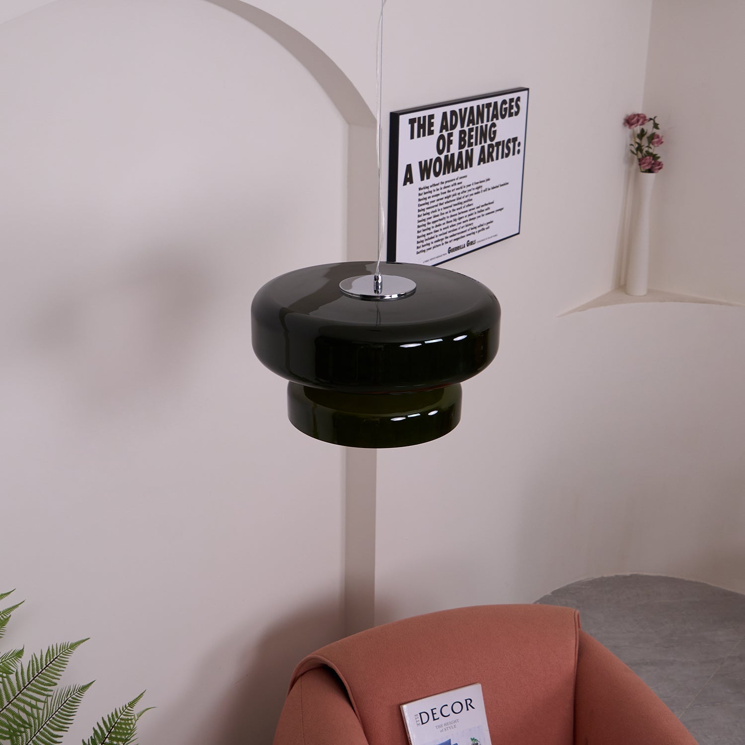 Zerithce Glas Moderne Minimalistische Pendelleuchte-Letslighting