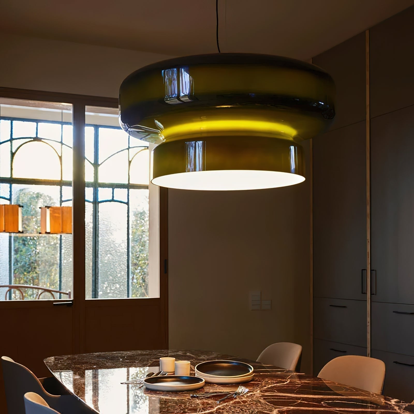 Zerithce Glas Moderne Minimalistische Pendelleuchte-Letslighting