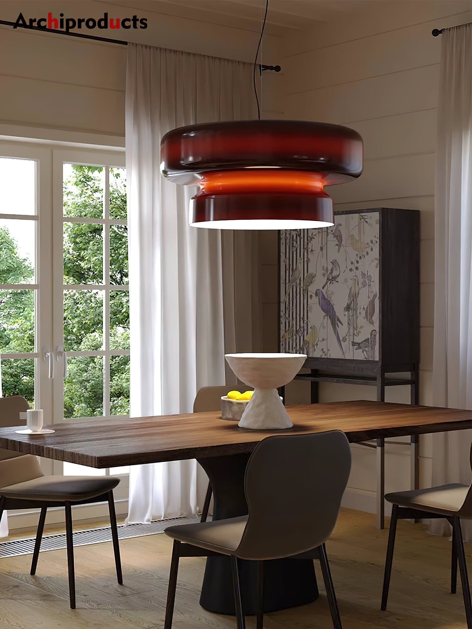 Zerithce Glas Moderne Minimalistische Pendelleuchte-Letslighting