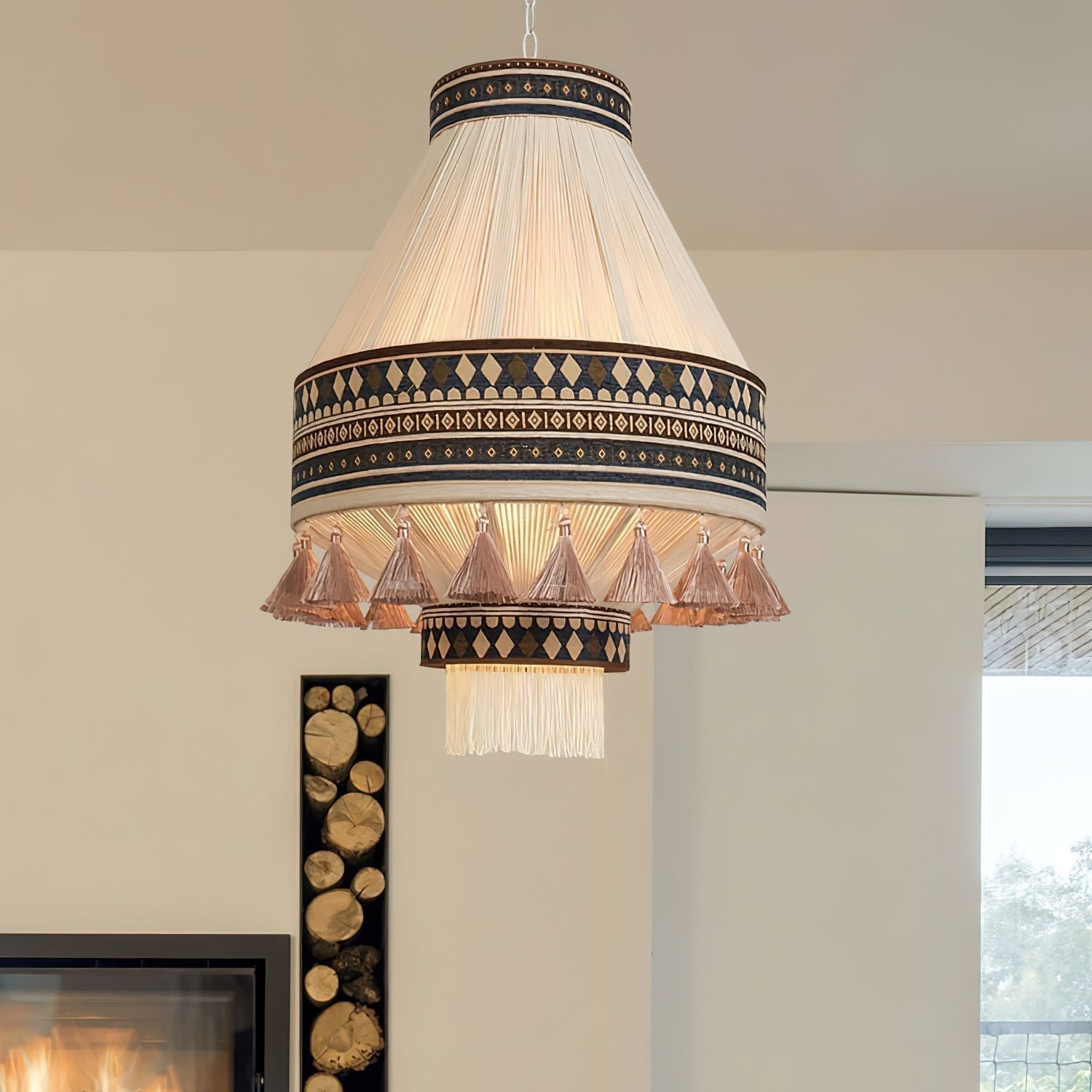 Calyce Stoff Gemütlich Pendelleuchte Lampe-Letslighting