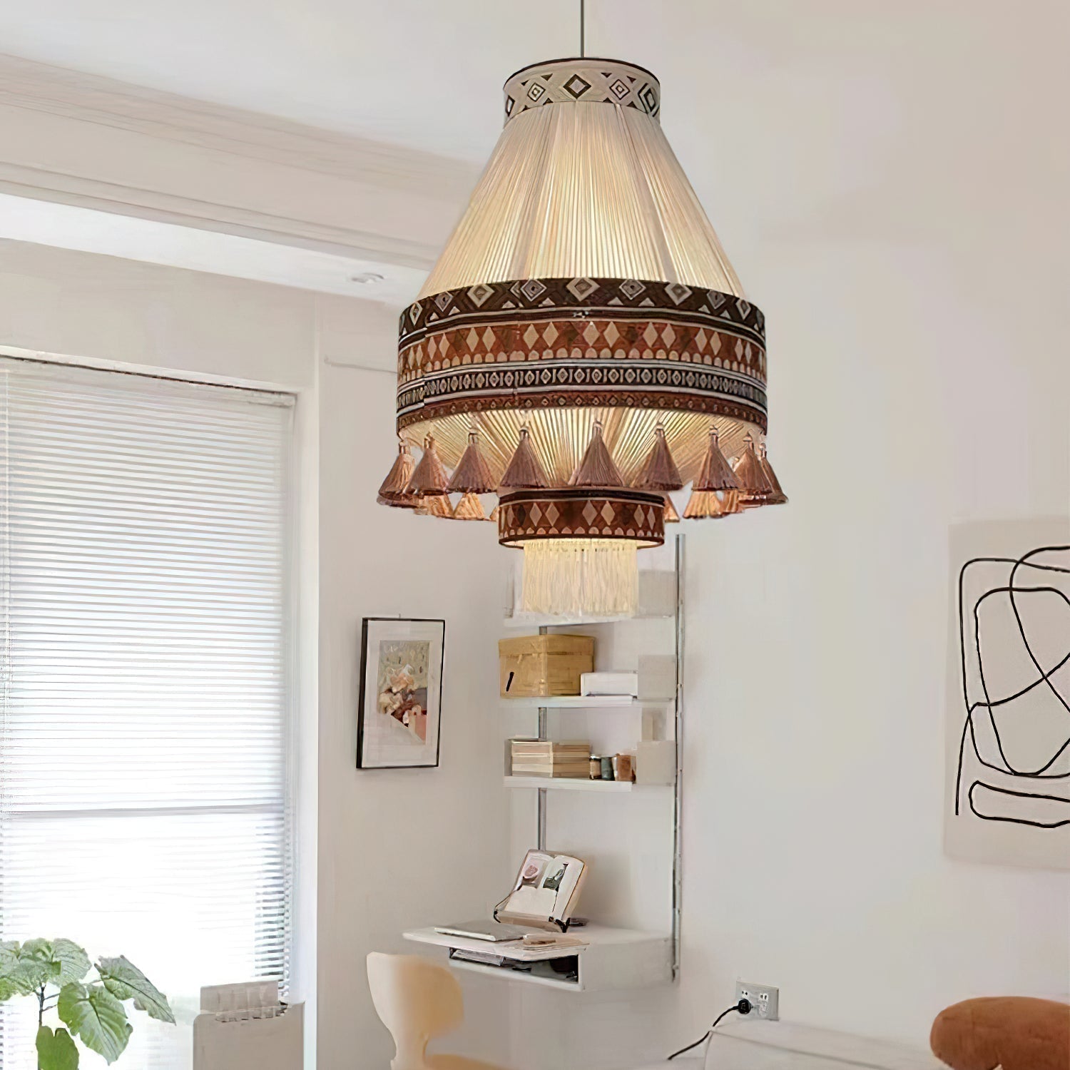 Calyce Stoff Gemütlich Pendelleuchte Lampe-Letslighting