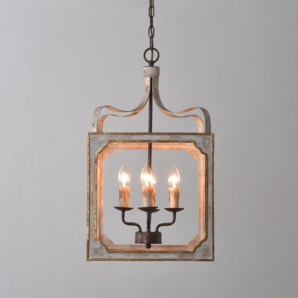 Lustra Kronleuchter Rustikal Würfel Vintage Rahmen-Letslighting