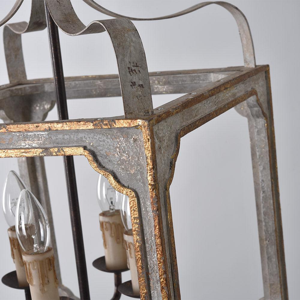 Lustra Kronleuchter Rustikal Würfel Vintage Rahmen-Letslighting