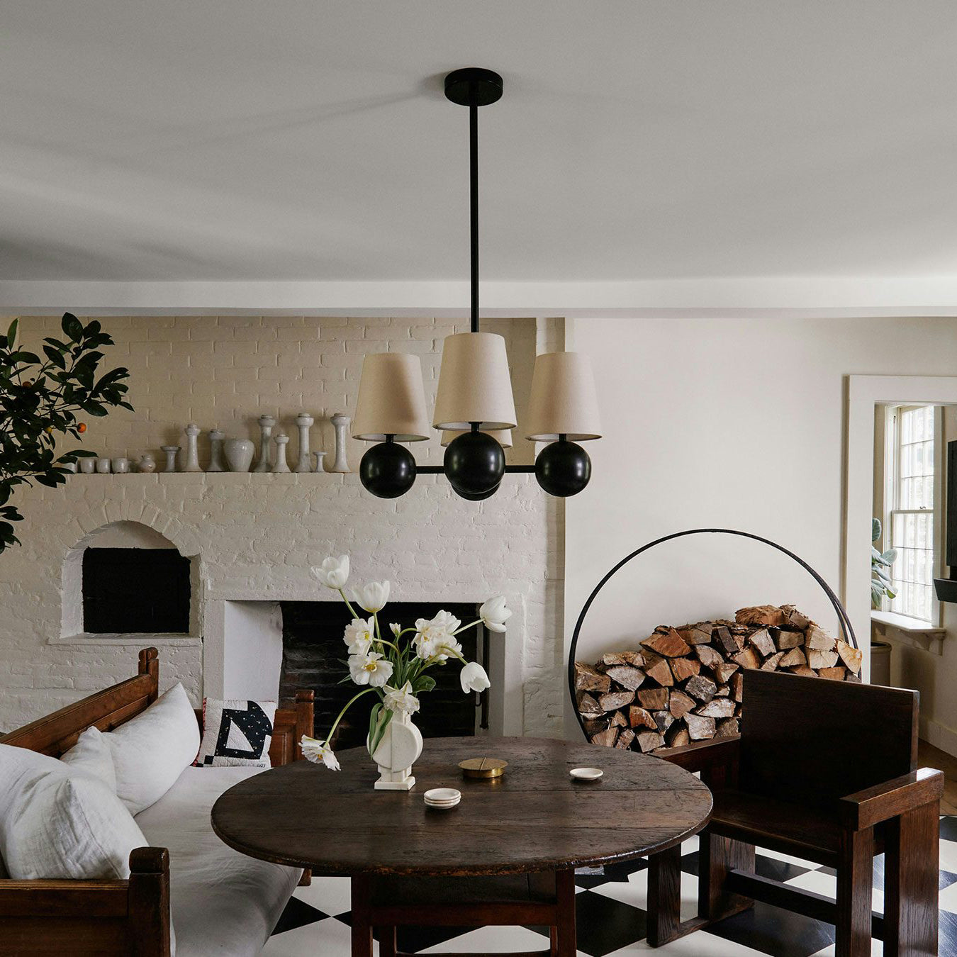 Aevuvyj Premium Elegance Brass Fabric Metal Chandelier - Letslighting