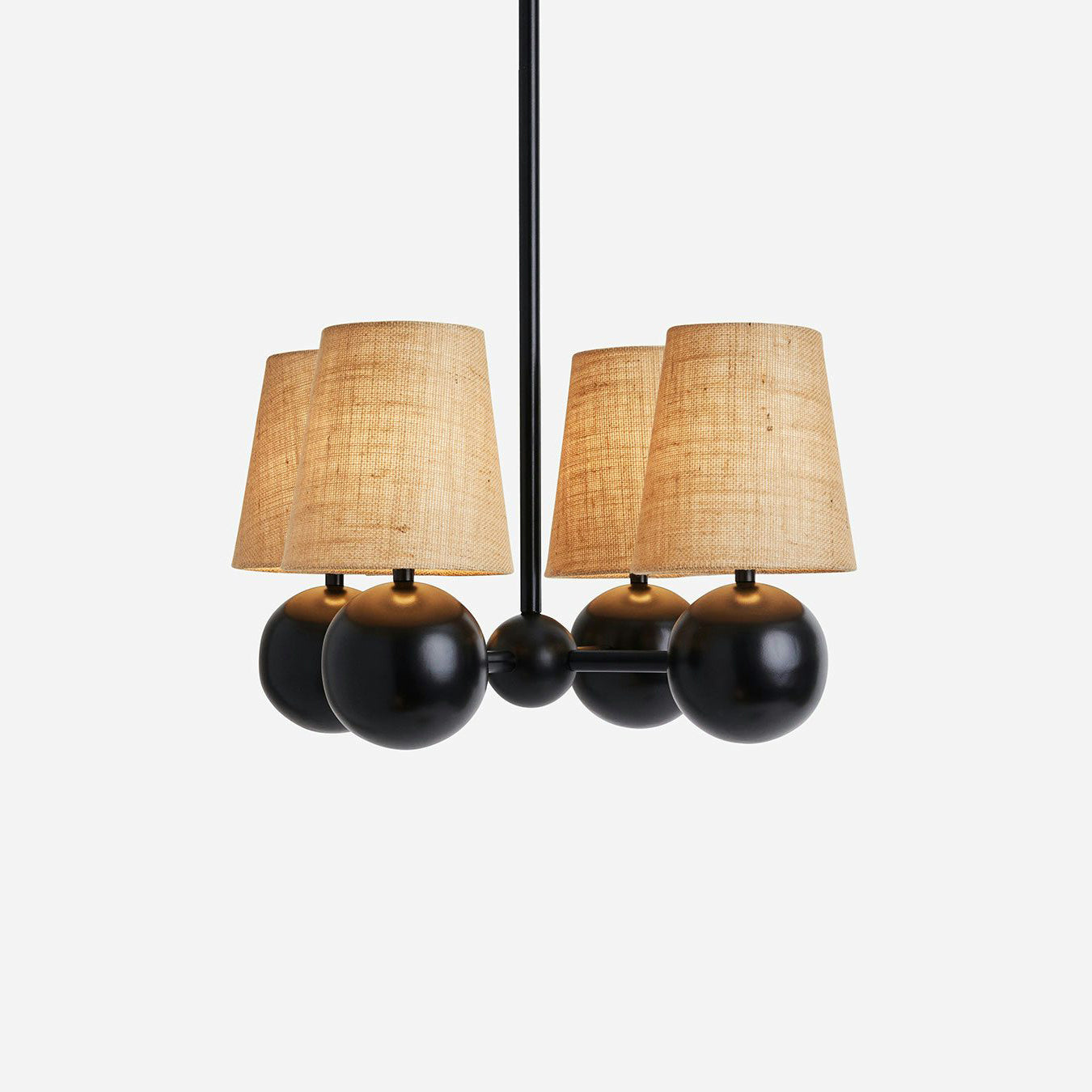 Aevuvyj Premium Elegance Brass Fabric Metal Chandelier - Letslighting