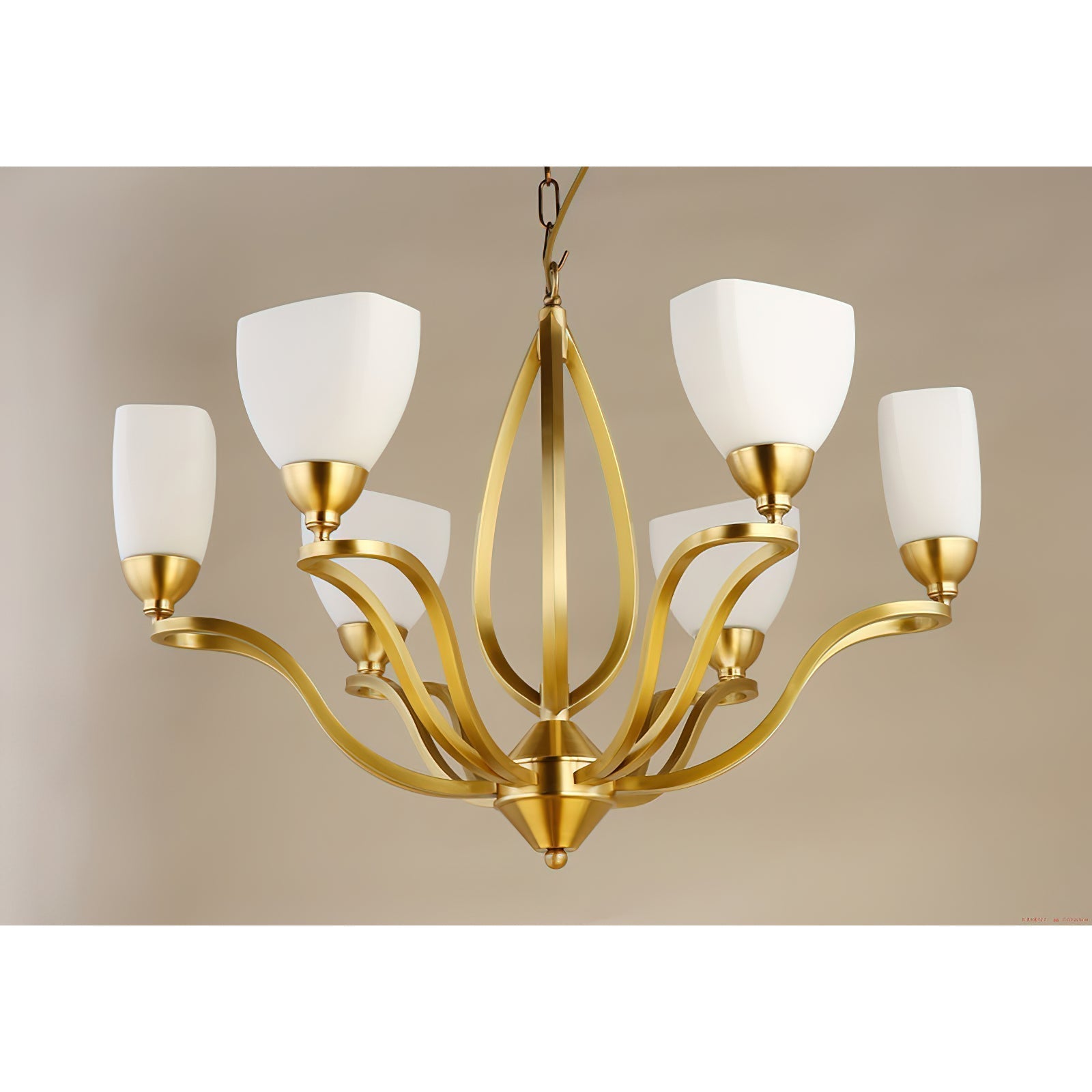 Dvaluvyj Postmoderner Luxus Messing-Glas-Kronleuchter-Letslighting