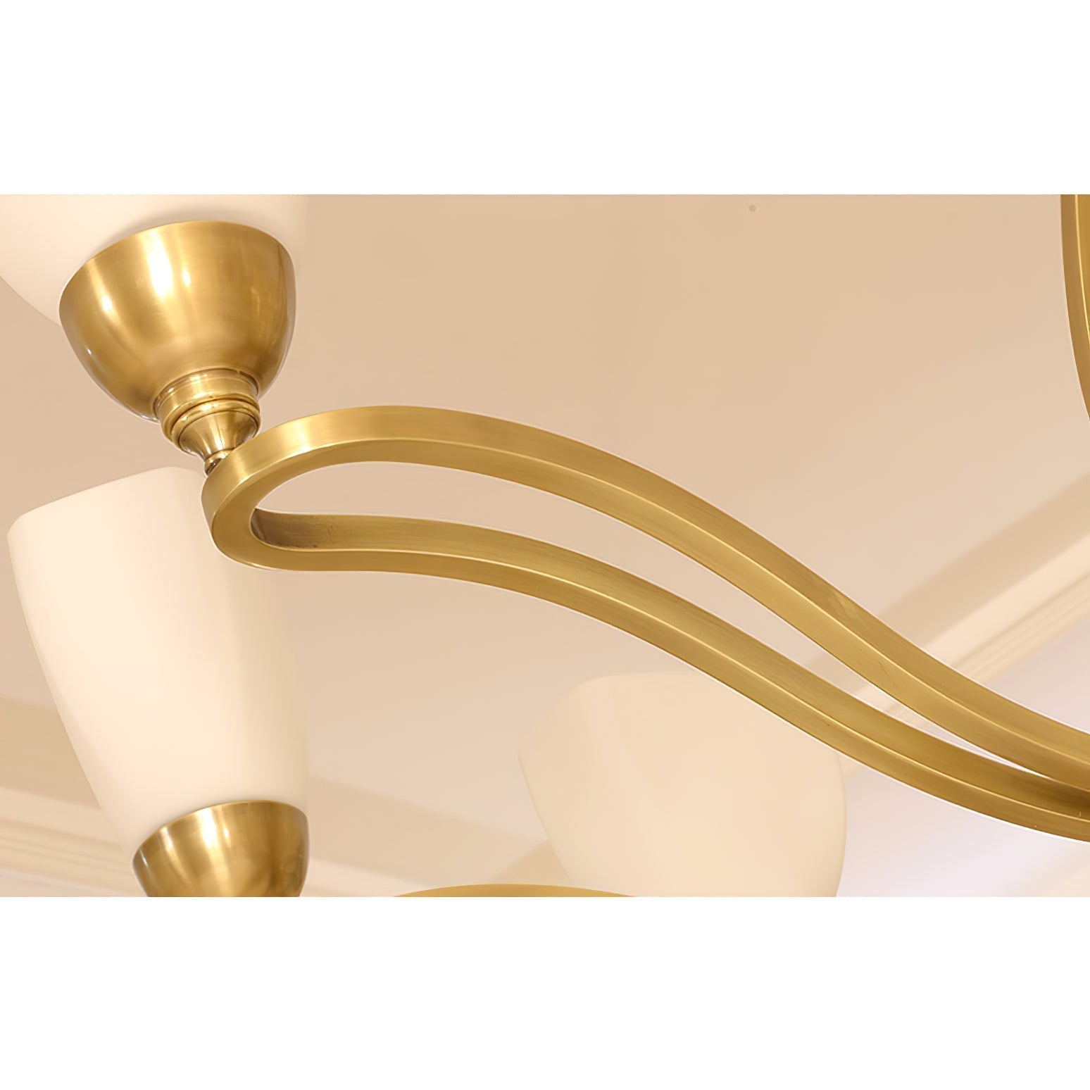 Dvaluvyj Postmoderner Luxus Messing-Glas-Kronleuchter-Letslighting