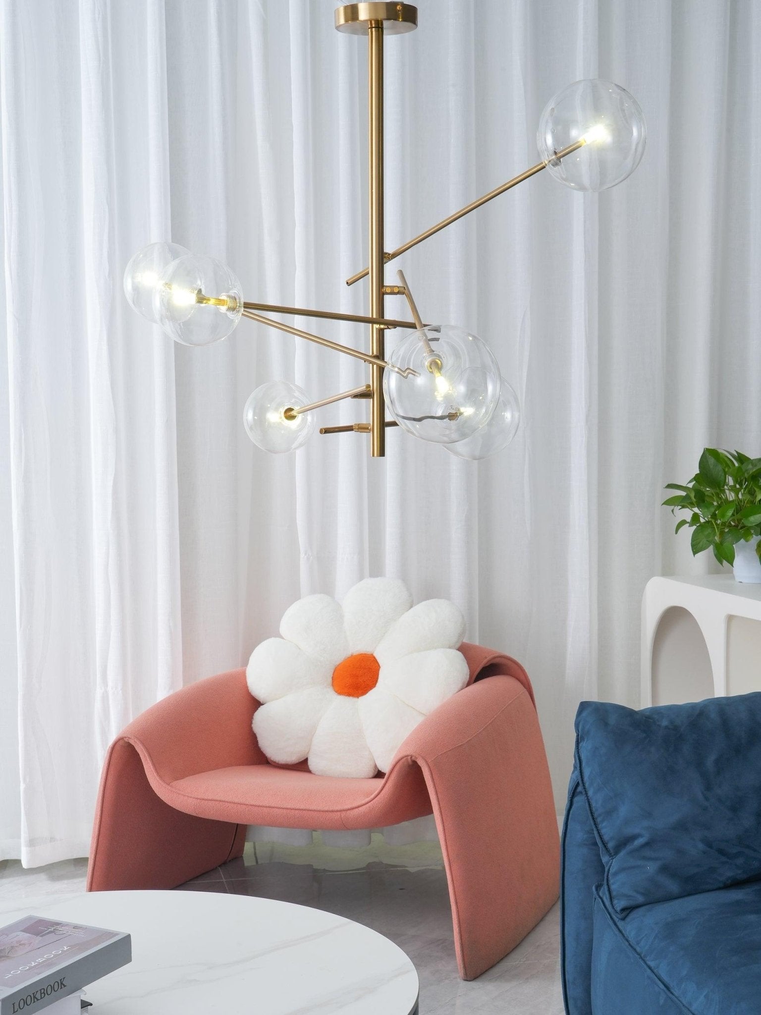 Lustra LED Klarer Kristall Kronleuchter-Letslighting