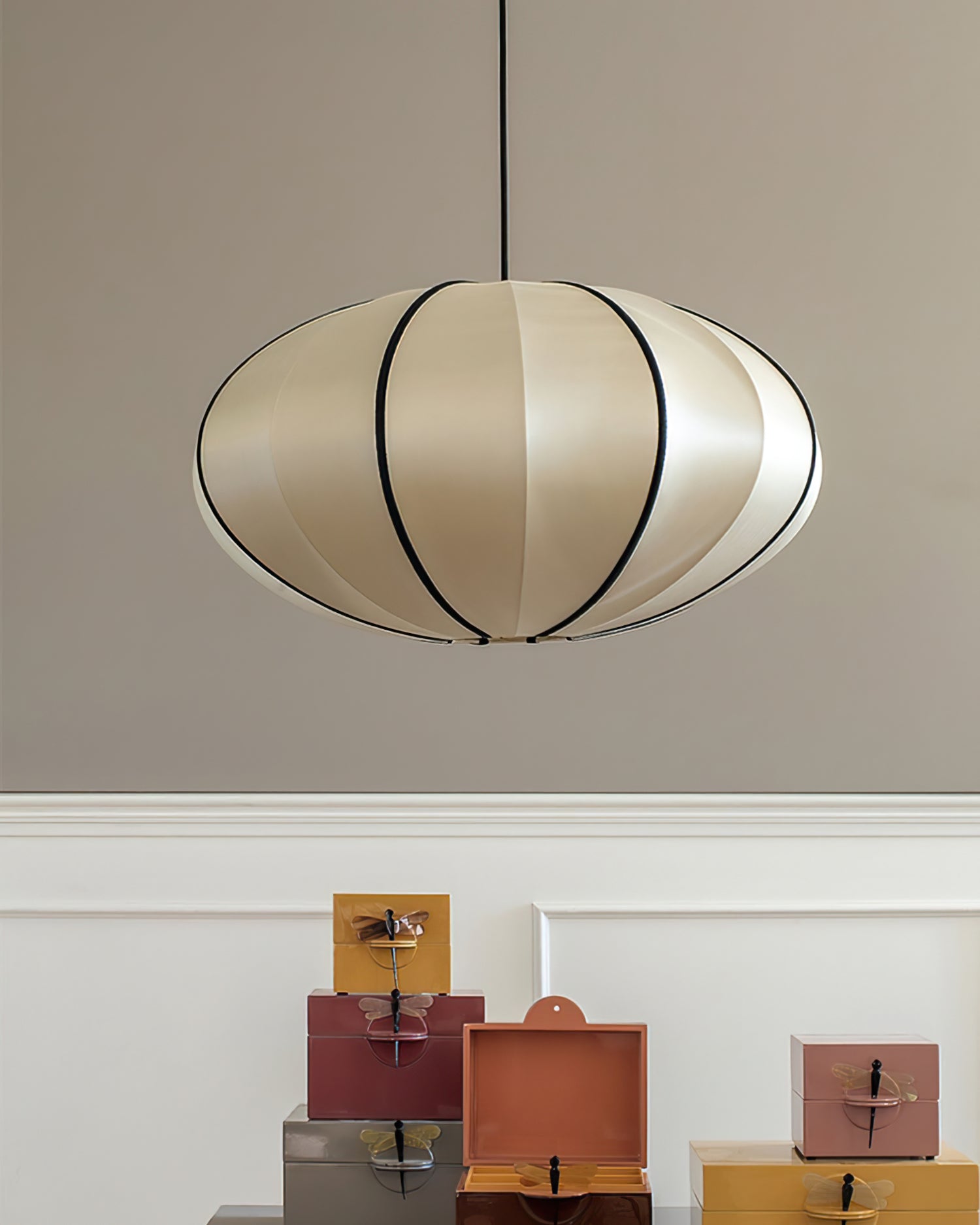 Daphne Modern Stoff Pendelleuchte Lampe-Letslighting
