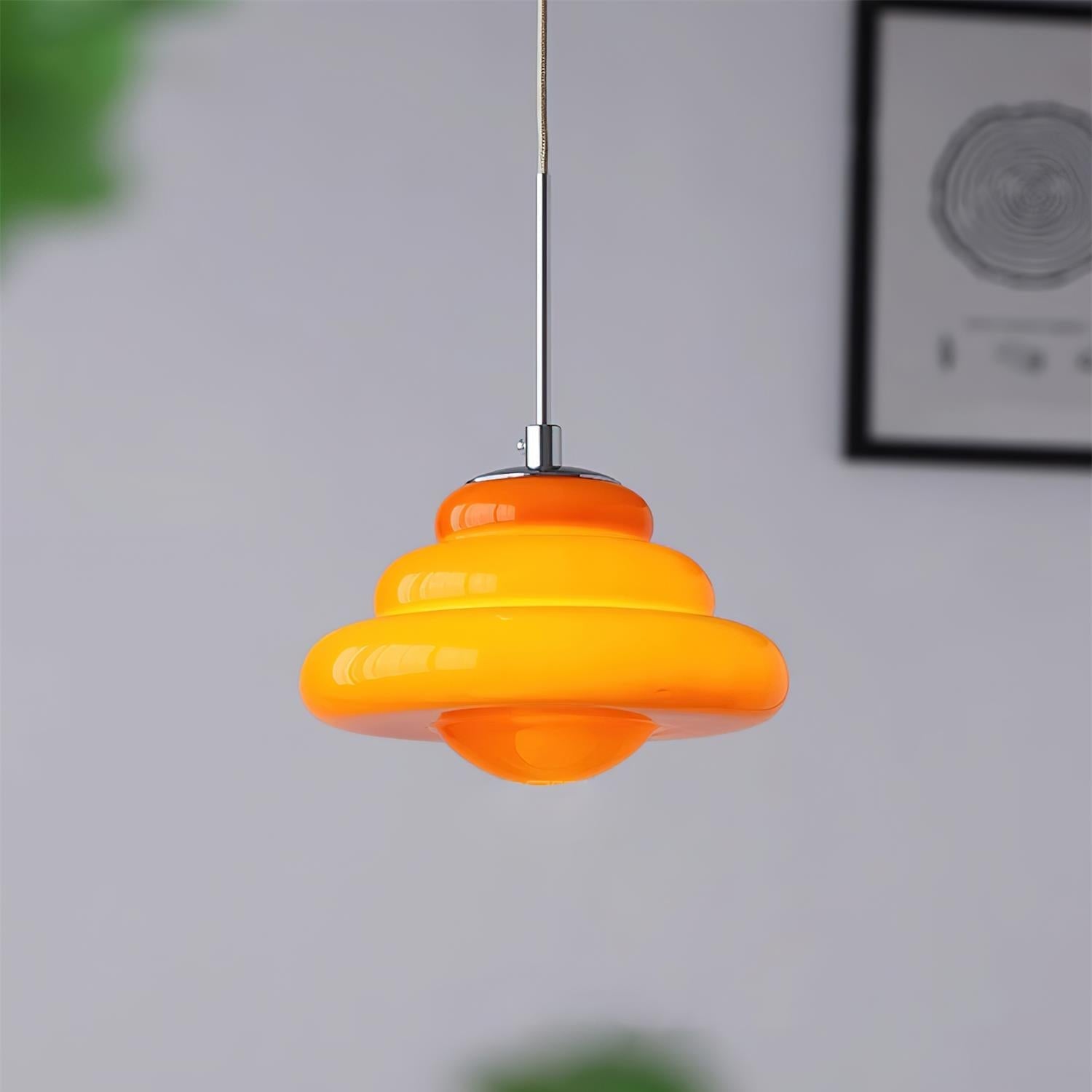 Vortex Moderne Pendelleuchte aus Metall und Glas-Letslighting