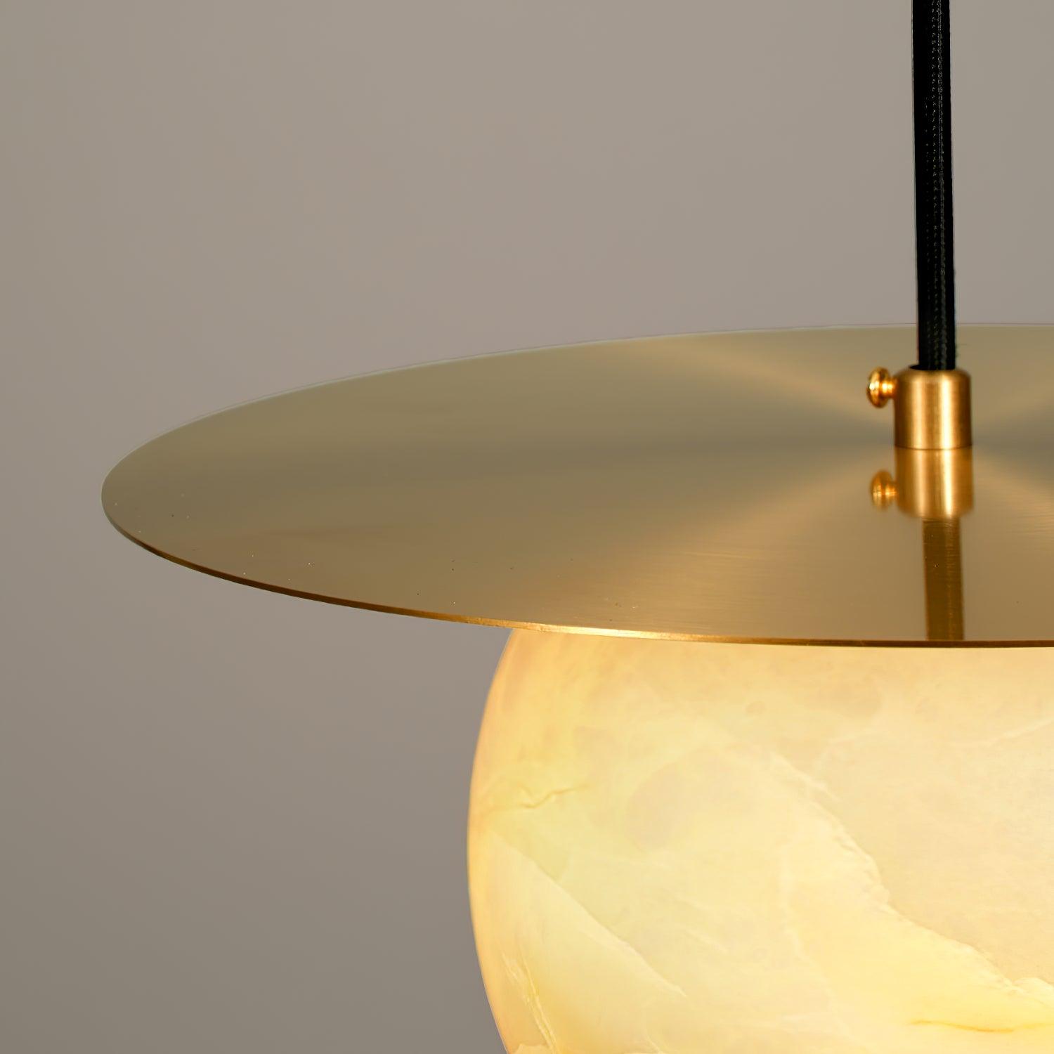 Nyvelyra Sphere Alabaster Pendant Light - Neutralighting