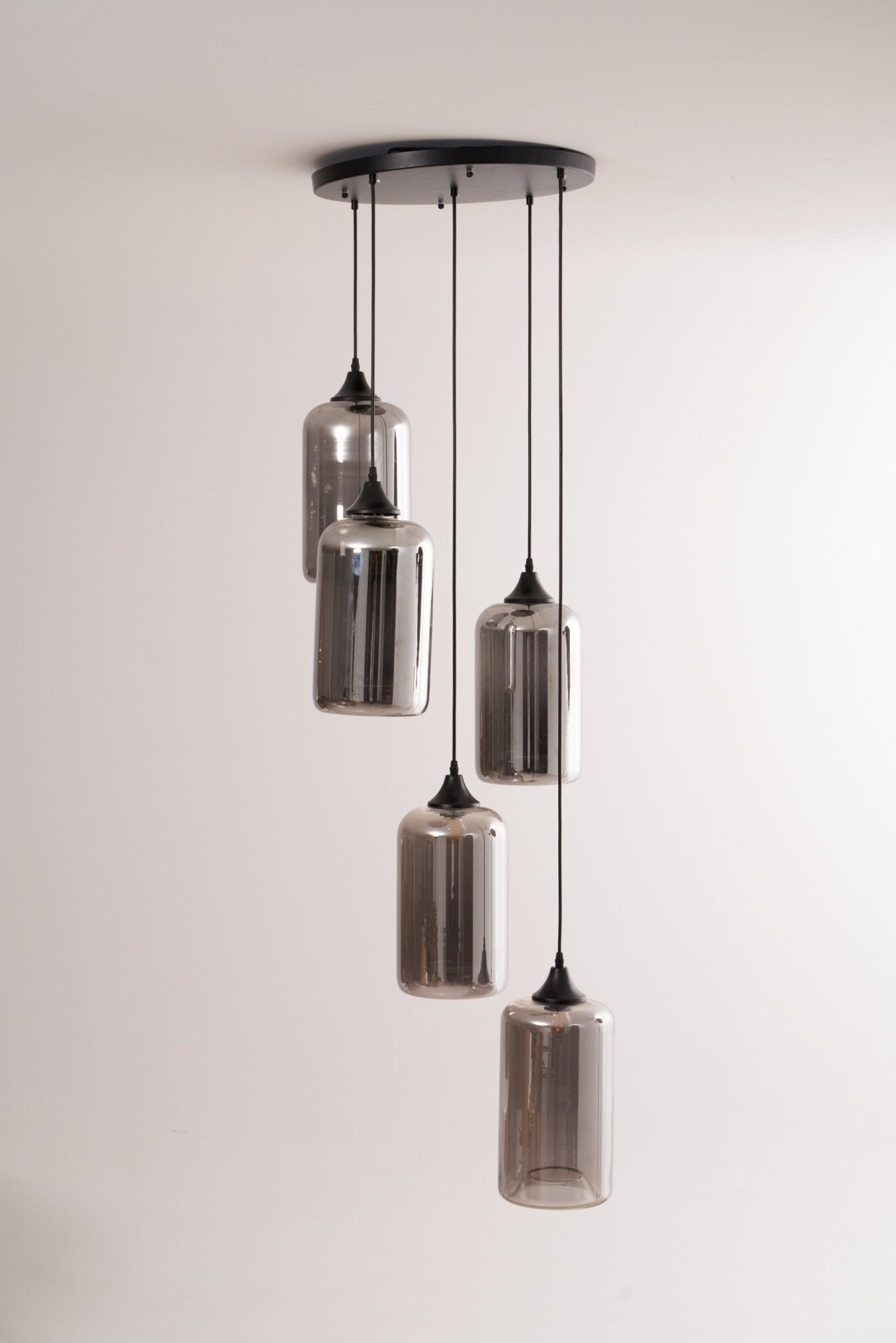 Mirelia Industrielle Pendelleuchte aus Glas-Letslighting