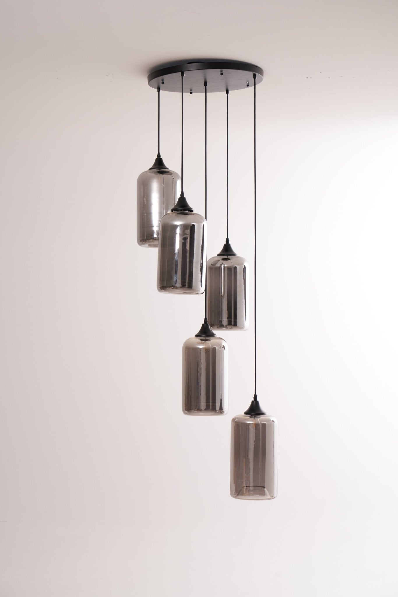 Mirelia Industrielle Pendelleuchte aus Glas-Letslighting