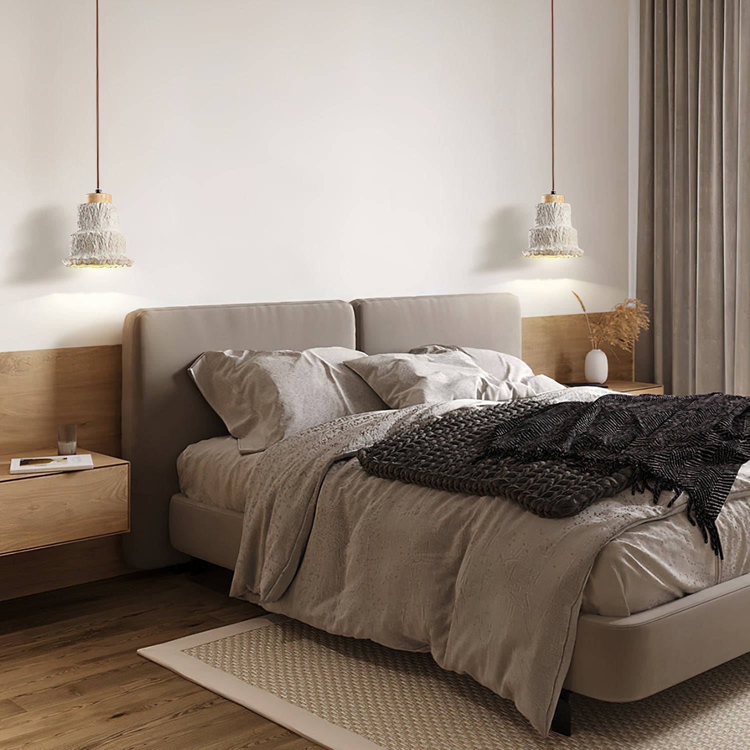 Esilara Tiered Travertine Pendant Light - Neutralighting