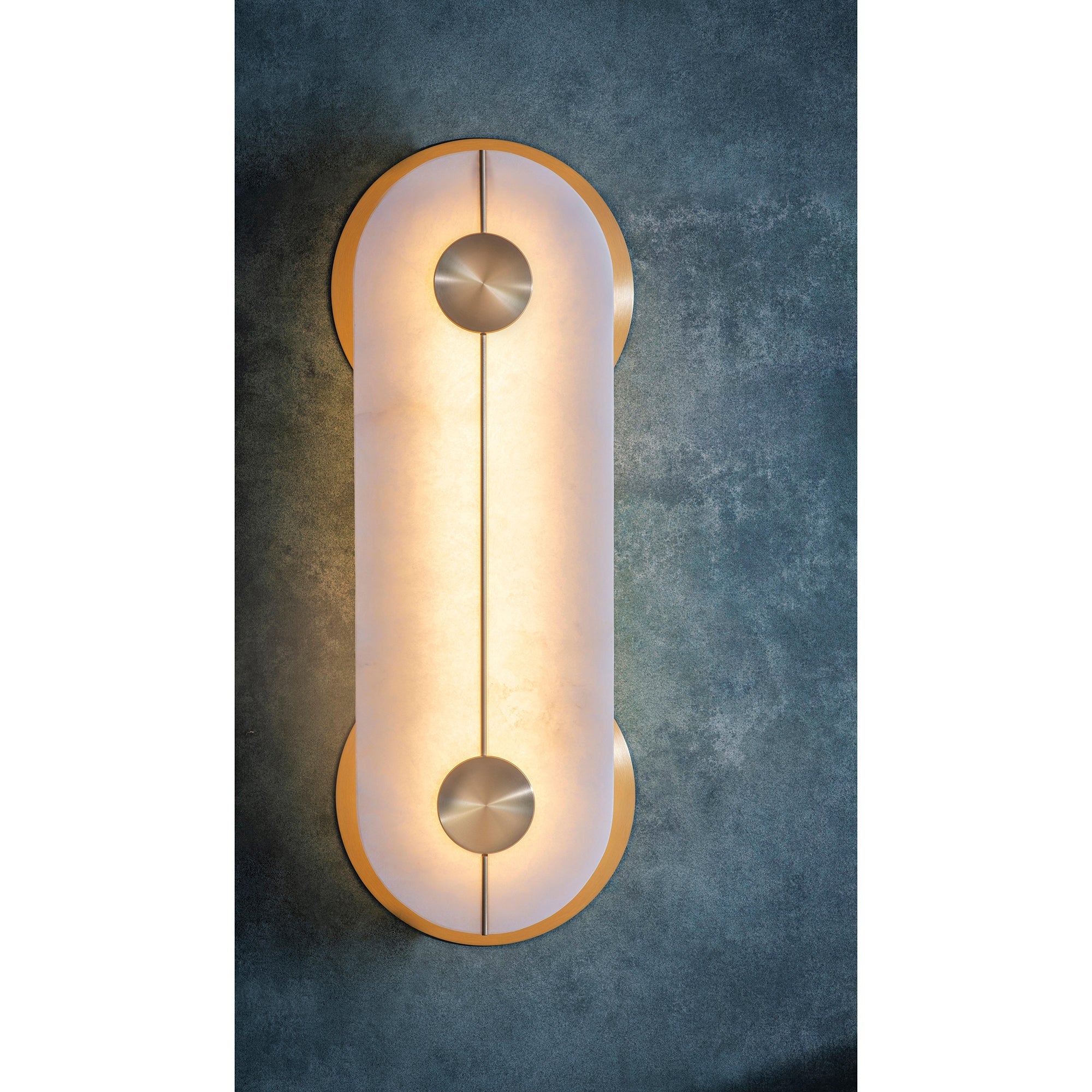 Auriel Modern Minimalist Brass Alabaster Wall Lamp - Letslighting