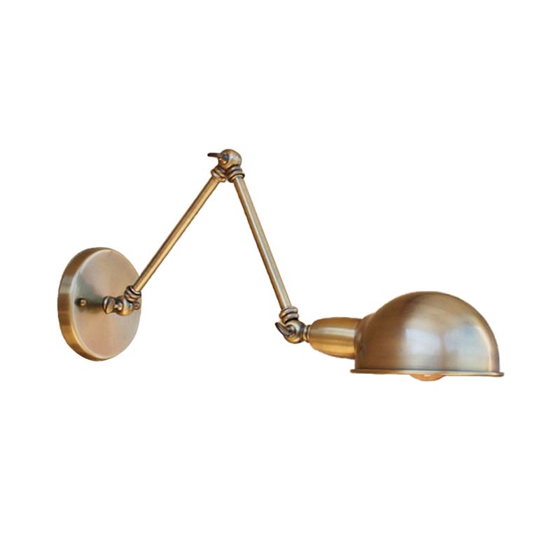 Silva Verstellbare Wandleuchte, Halbkugel, Messing/Antikmessing/Chrom, Schlafzimmer