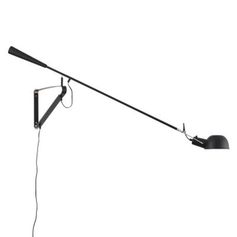 Silva Industrie LED Wandleuchte Innen Verstellbarem Arm Metall Schwarz/Weiß Schlafzimmer