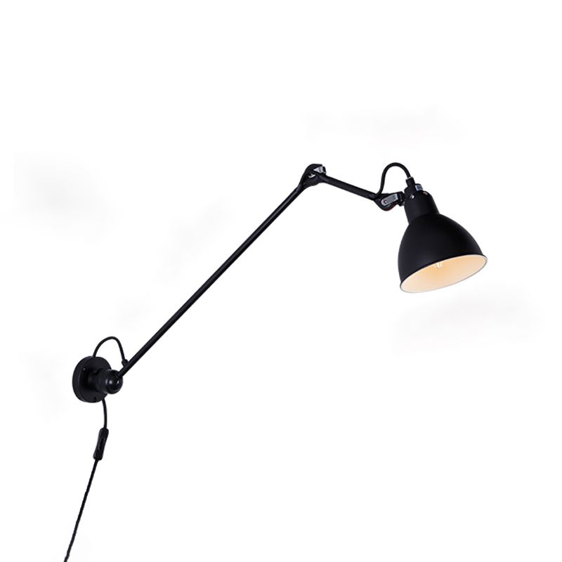 Silva Verstellbare Wandleuchte, Metall, Schwarz, Wohnzimmer