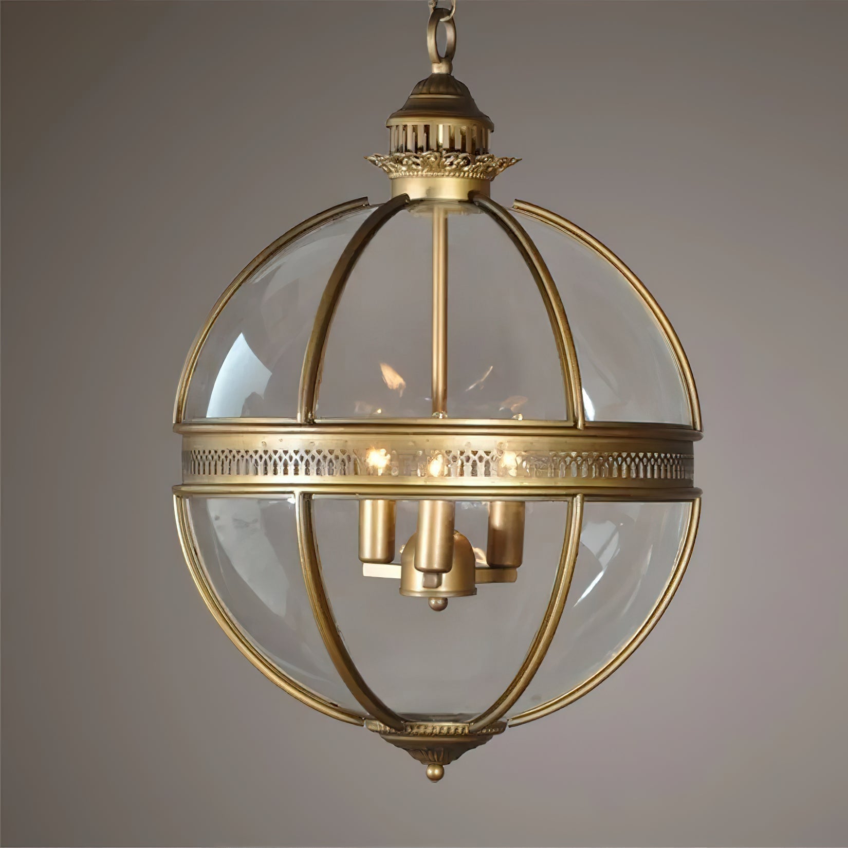Edward Retro Pendelleuchte aus Glas