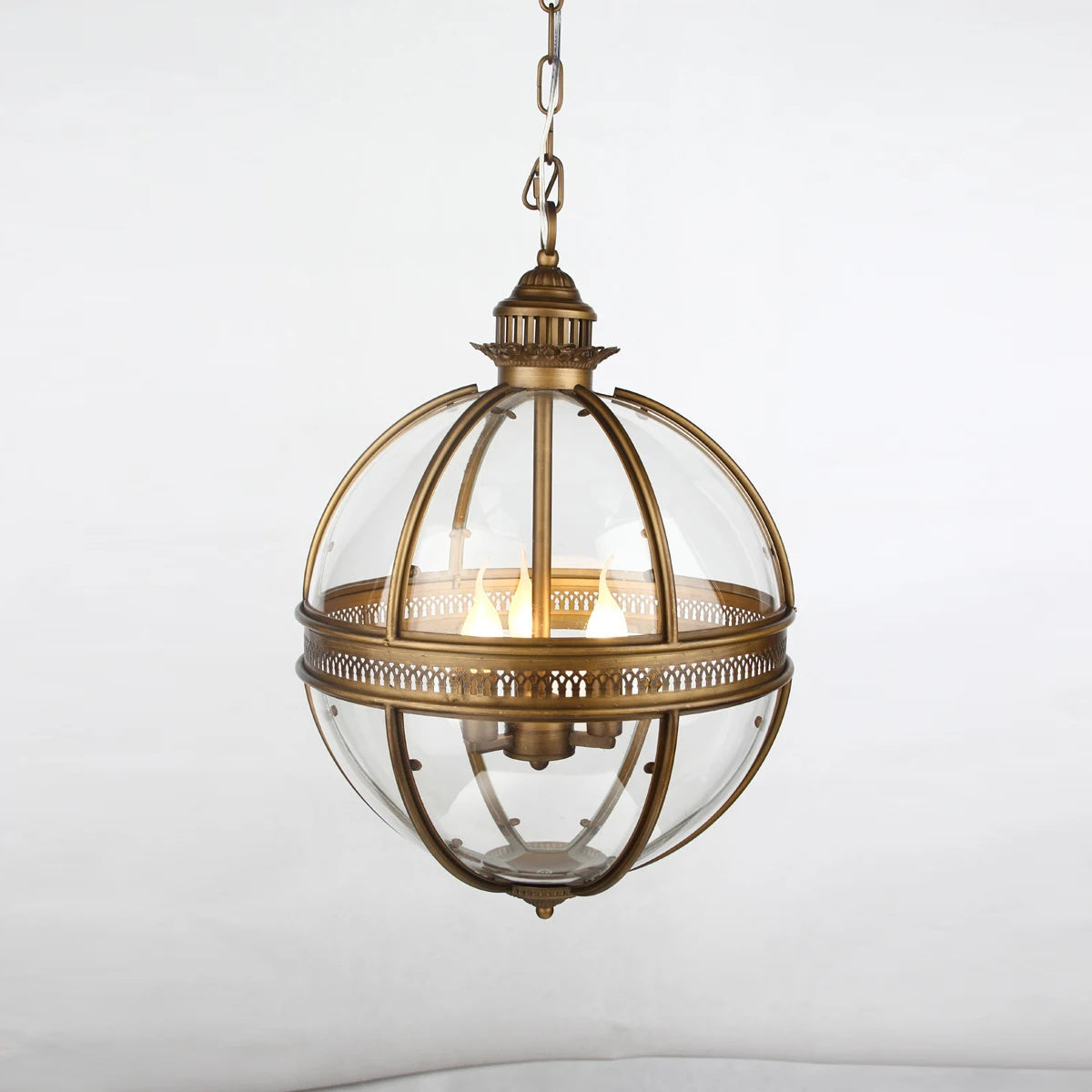 Edward Retro Pendelleuchte aus Glas