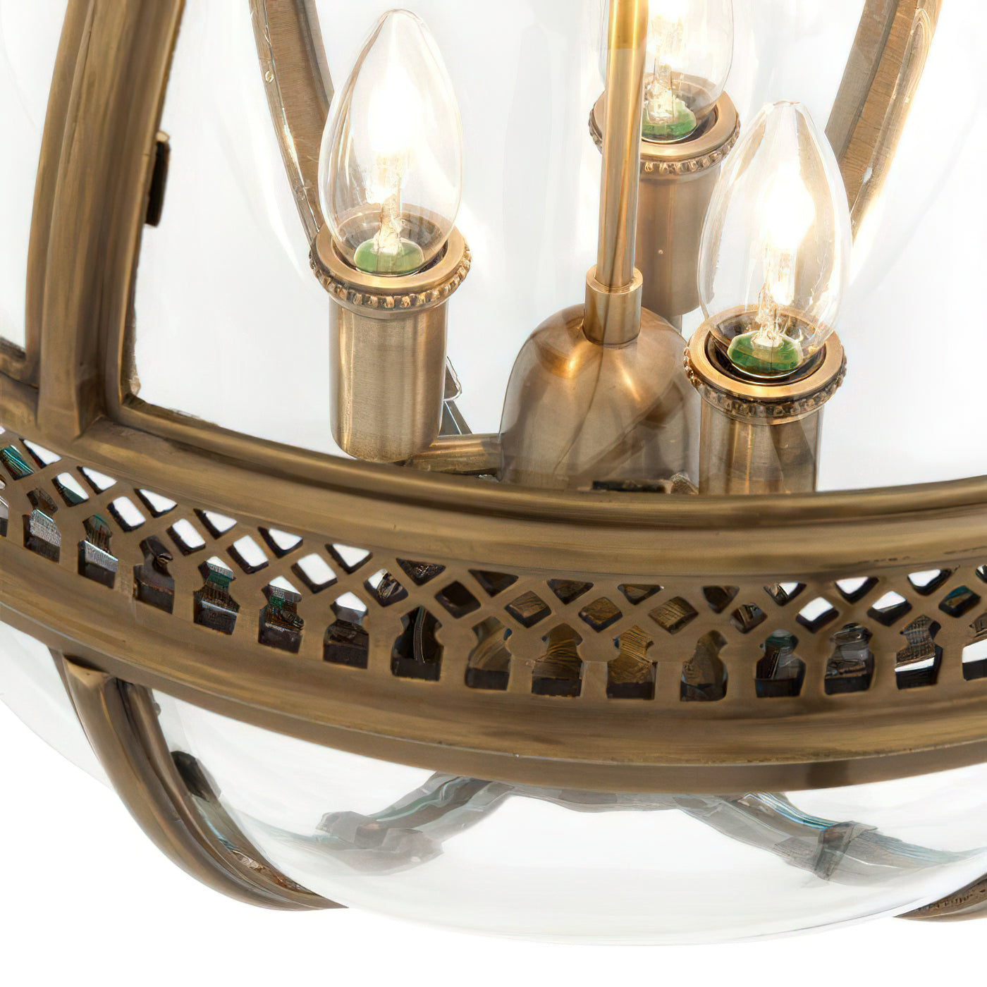 Edward Retro Pendelleuchte aus Glas